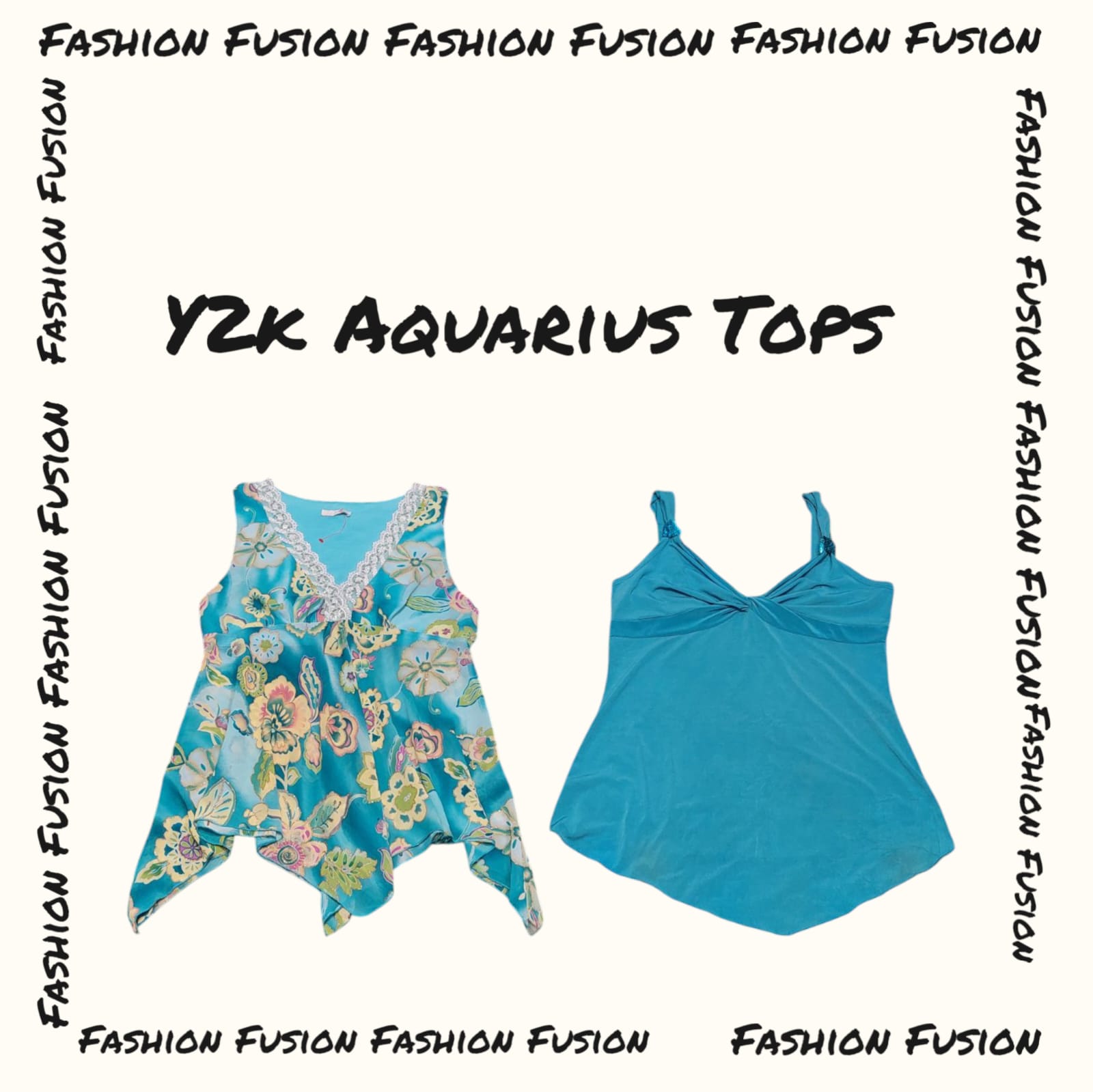 (FF-733) y2k Wassermann Tops