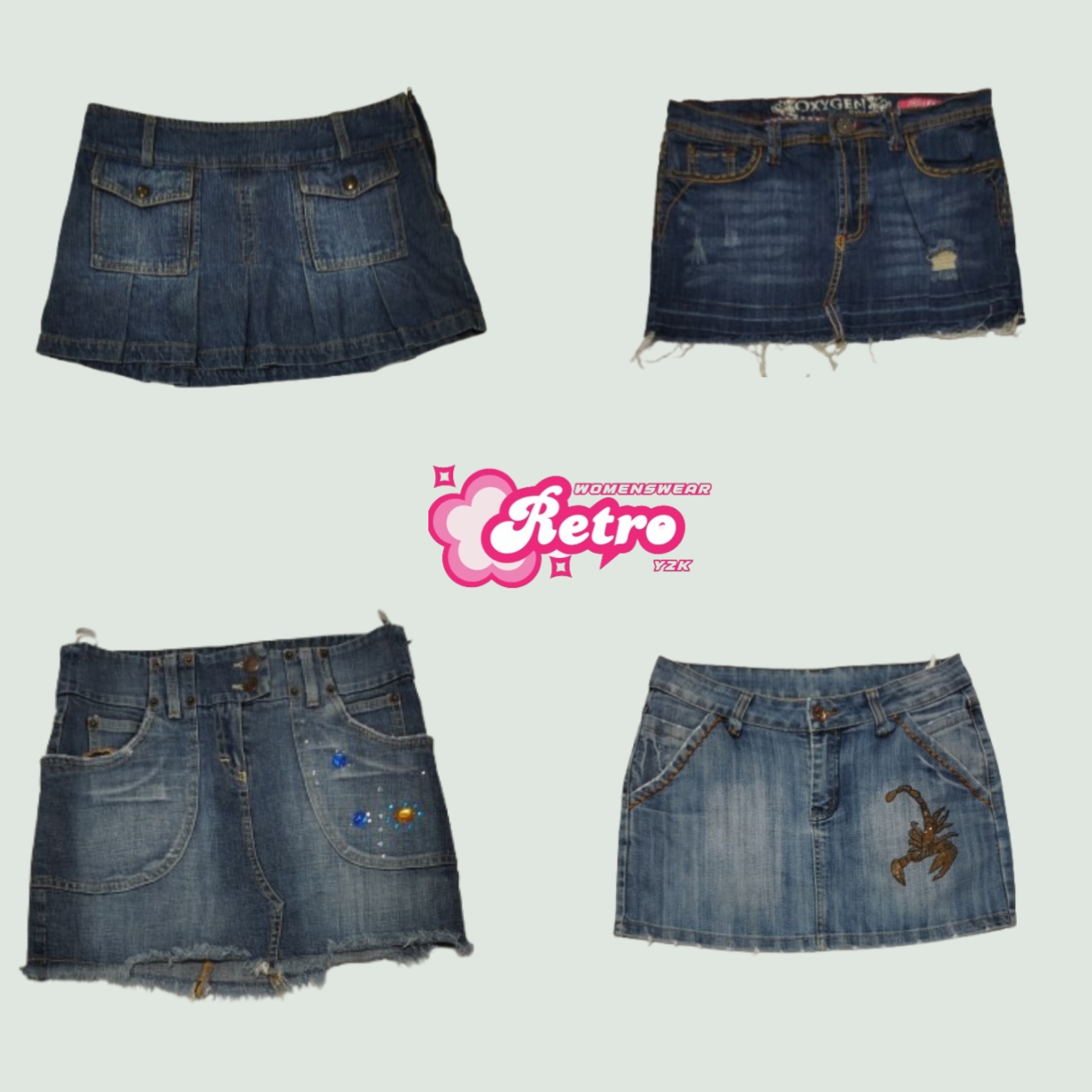 Y2k Briteny Era Denim Mini Skirts