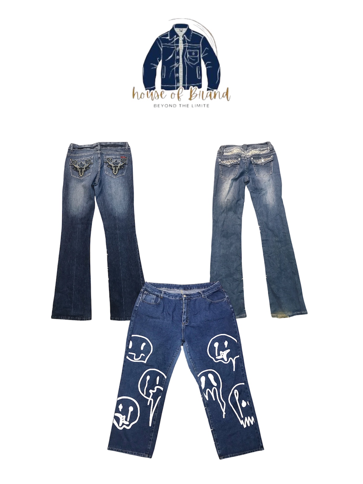 Stylische Hip-Hop-Jeans