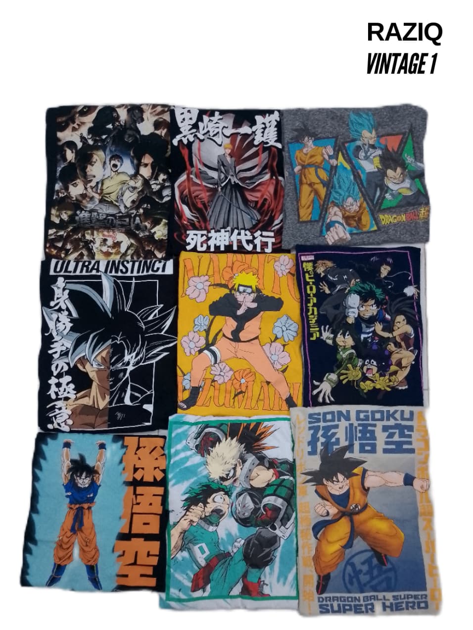 T-shirts de dessins animés japonais