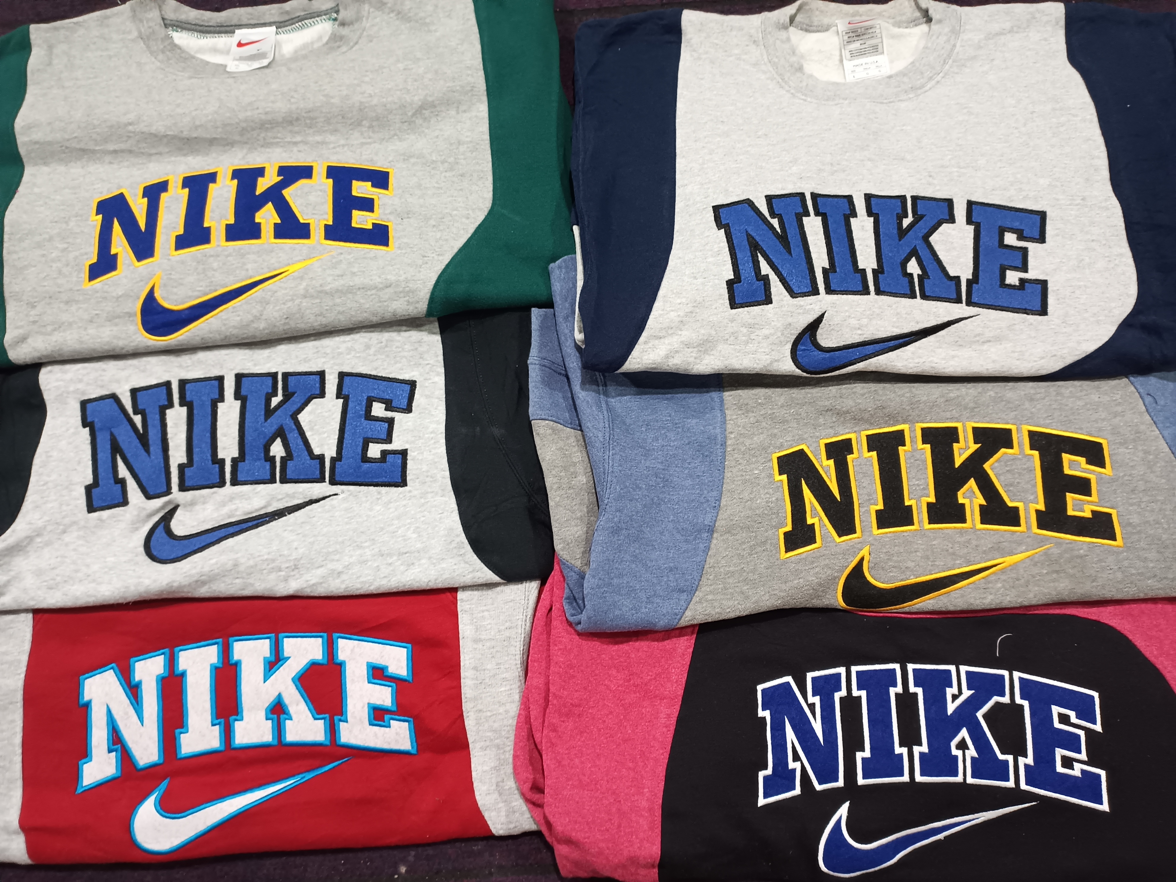 Rework style Nike sweatshirts MOQ 15 pcs