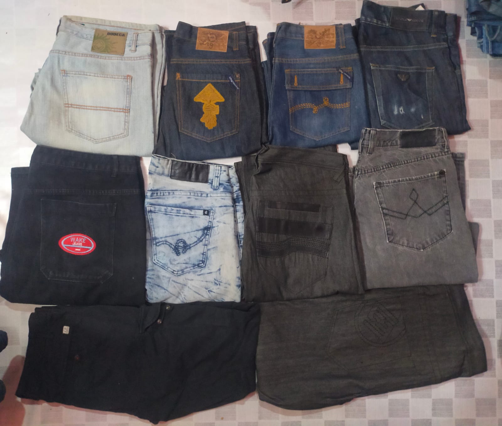 ROCAWEAR DODECA C. P ENCEY ET AUTRES MARQUES MIXTES JEANS TOTAL 13 PIÈCES (ID 237)