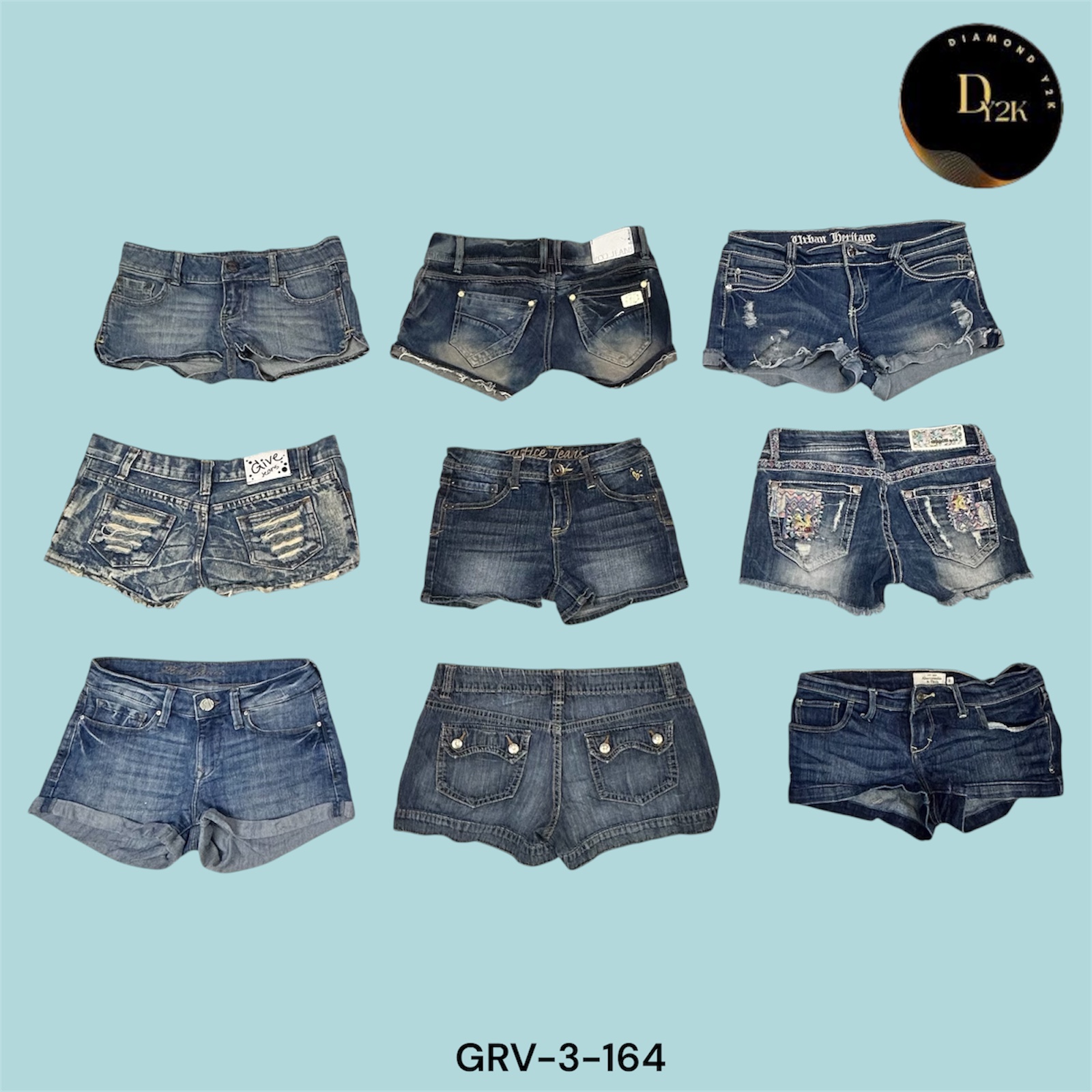 Y2K Dream Girl Denim Shorts – Vintage Meets Modern (GRV-3-164)