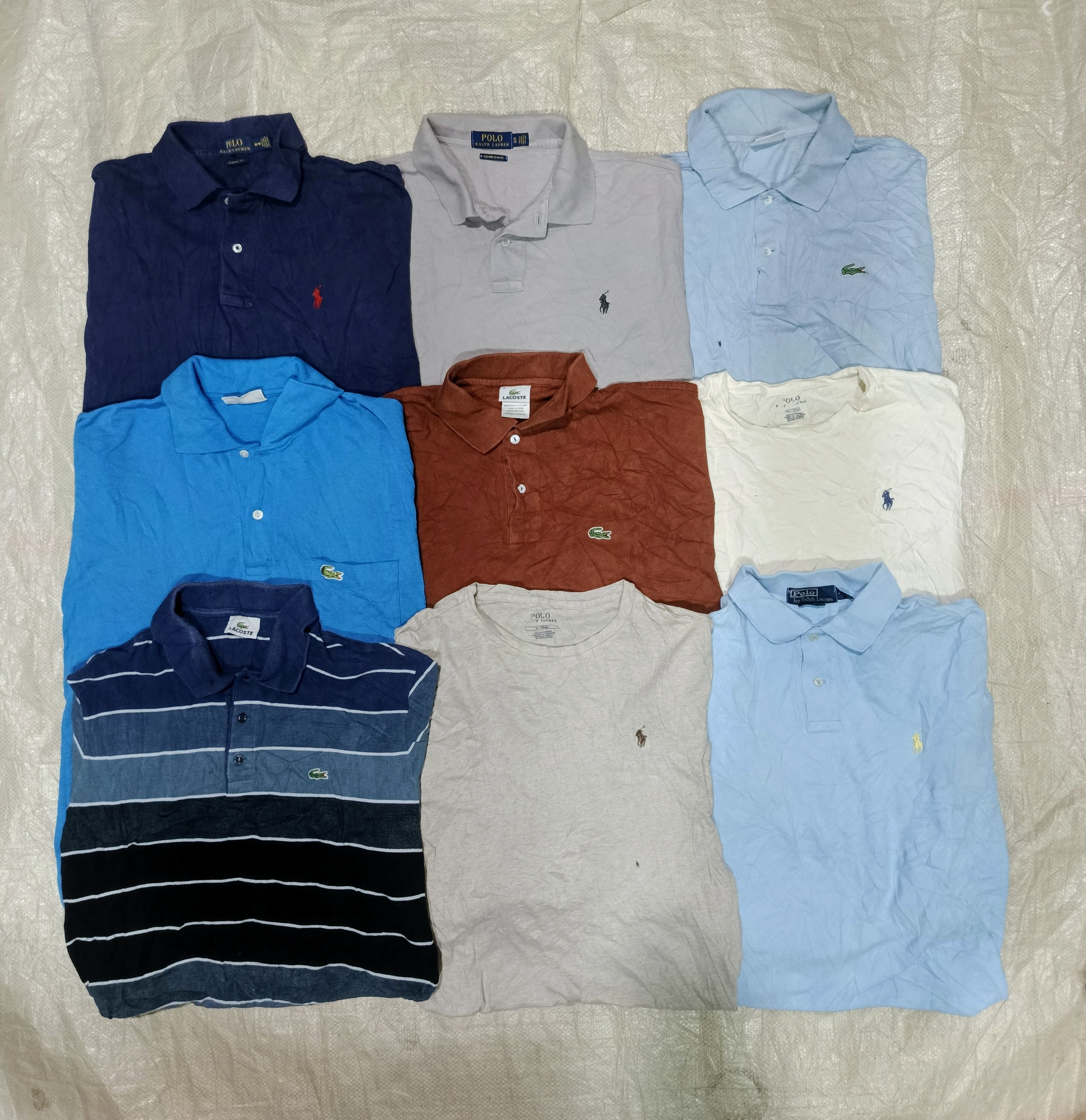 Polo Ralph Lauren and Lacost T shirts