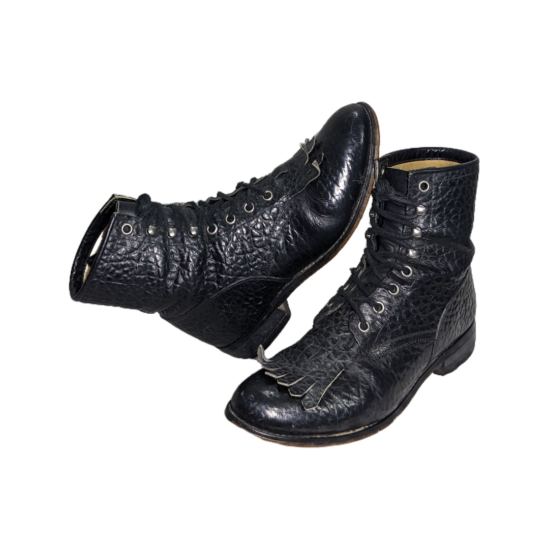 MV240# Man and Women's Western Boots Lace Up Super Condition Cowgirl / Cowboy Boot's