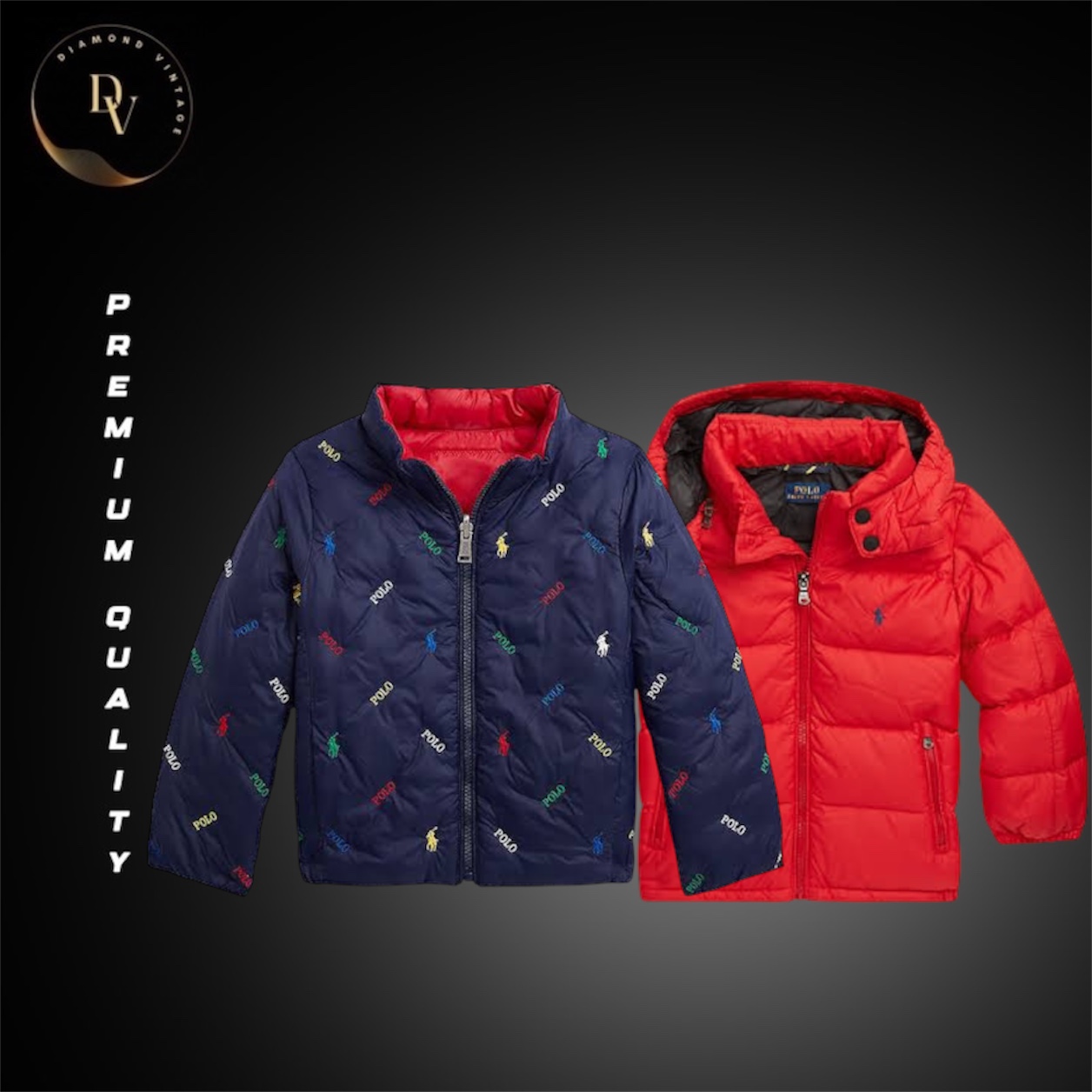 Polo Ralph Lauren chaqueta acolchada para niños de 9 piezas