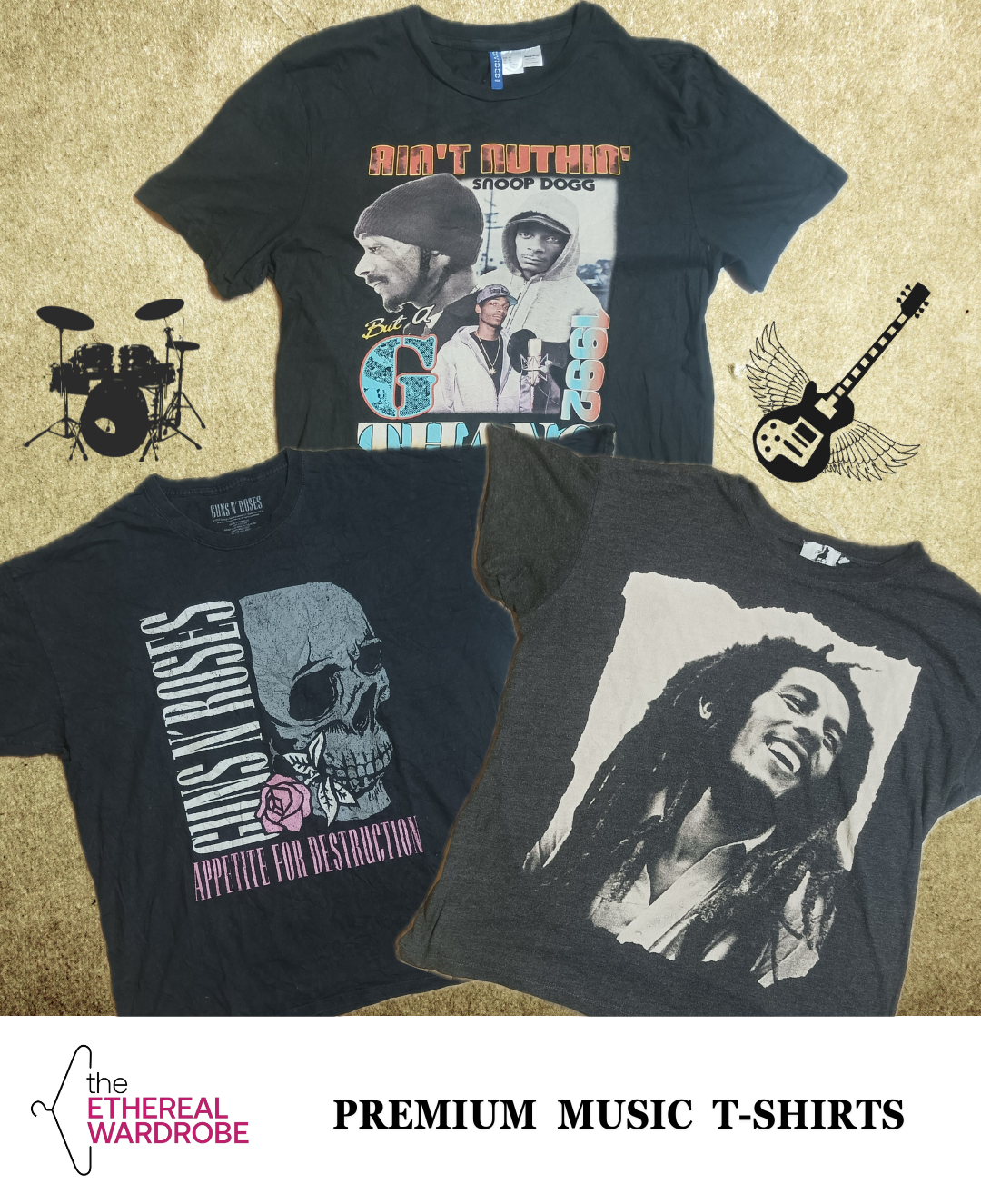 Premium Music T-Shirts 15pcs