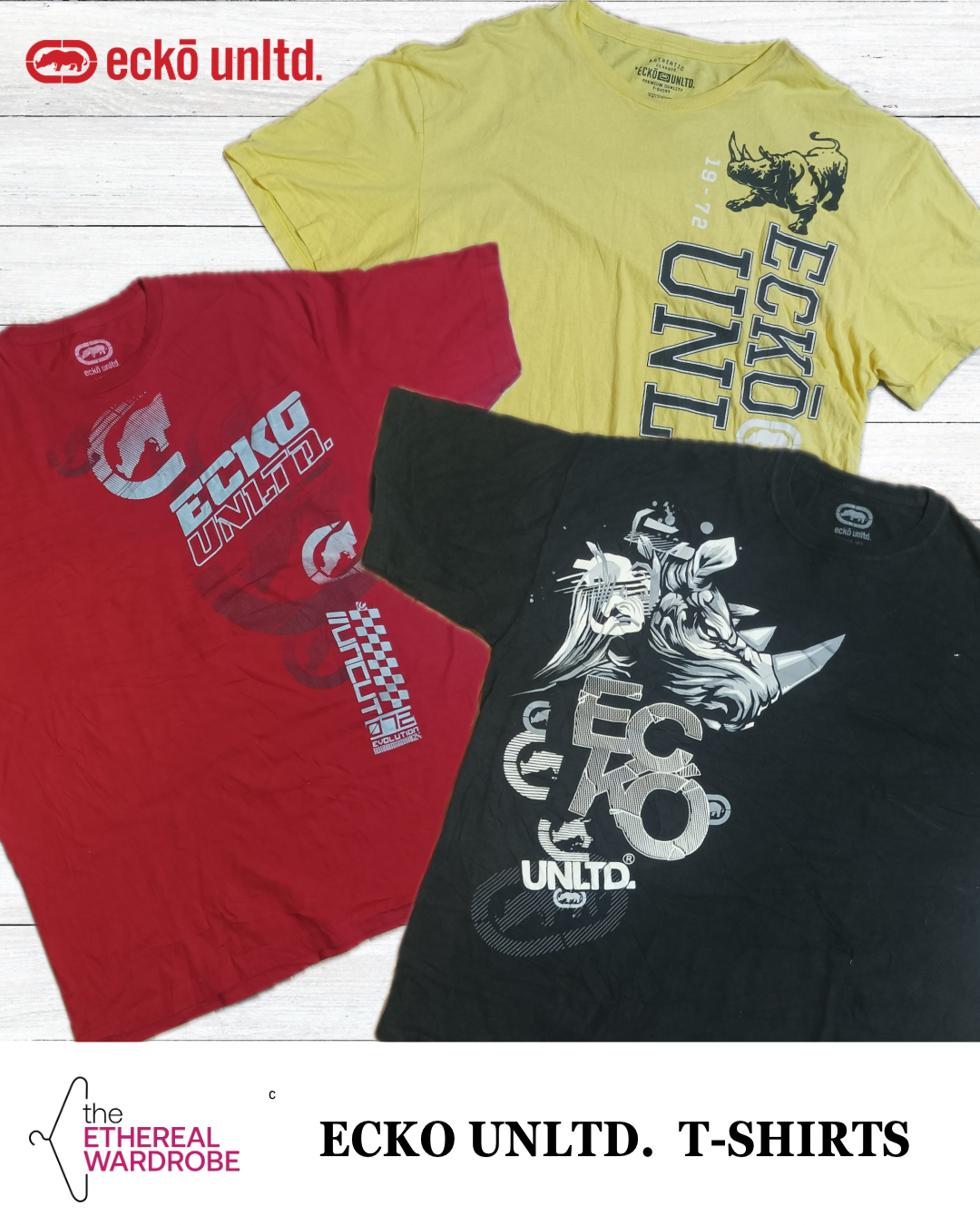 Ecko Unltd T-shirts 10 pièces surdimensionnés XL-XXXL