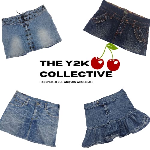 Y2K Coyote Ugly Vibe Denim Mini Skirts (TEC08)