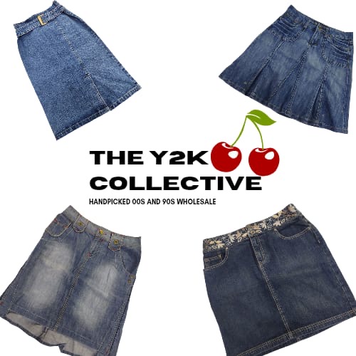 Y2K NYC Vibe Denim Midi Skirts (TEC015)