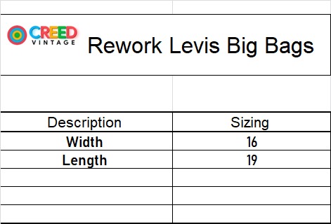 CR3899 Aufbereitete Levi's Big Bags - 10 Stück