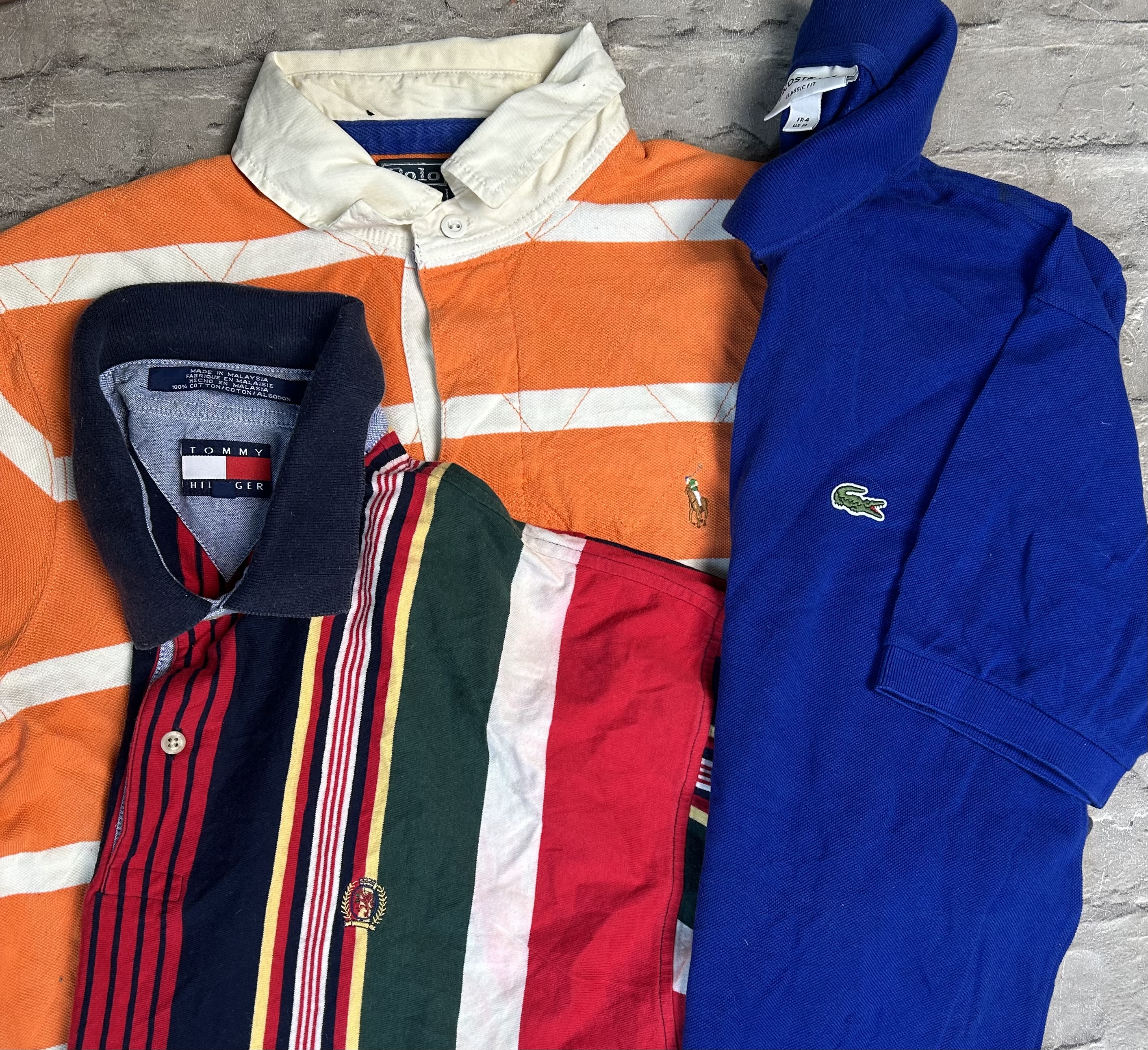 Ralph lauren tommy hilfiger lacoste polo shirts