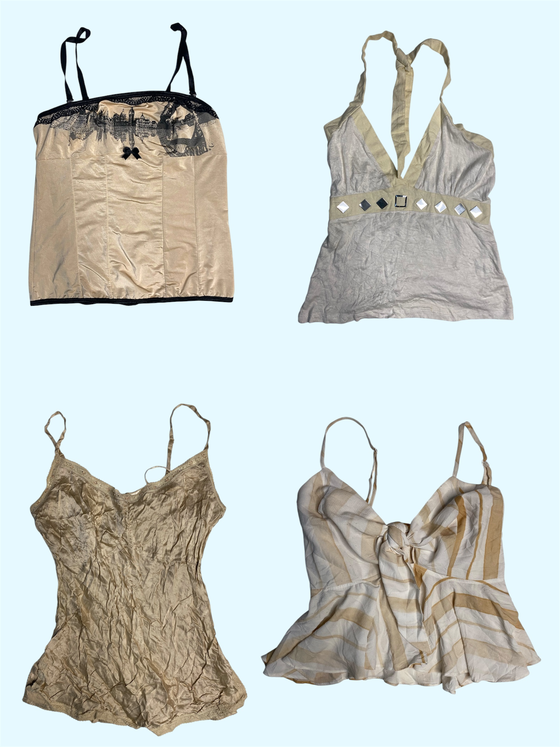  Y2K Cami Chic : Styles nostalgiques pour les influenceurs » (TS-431)