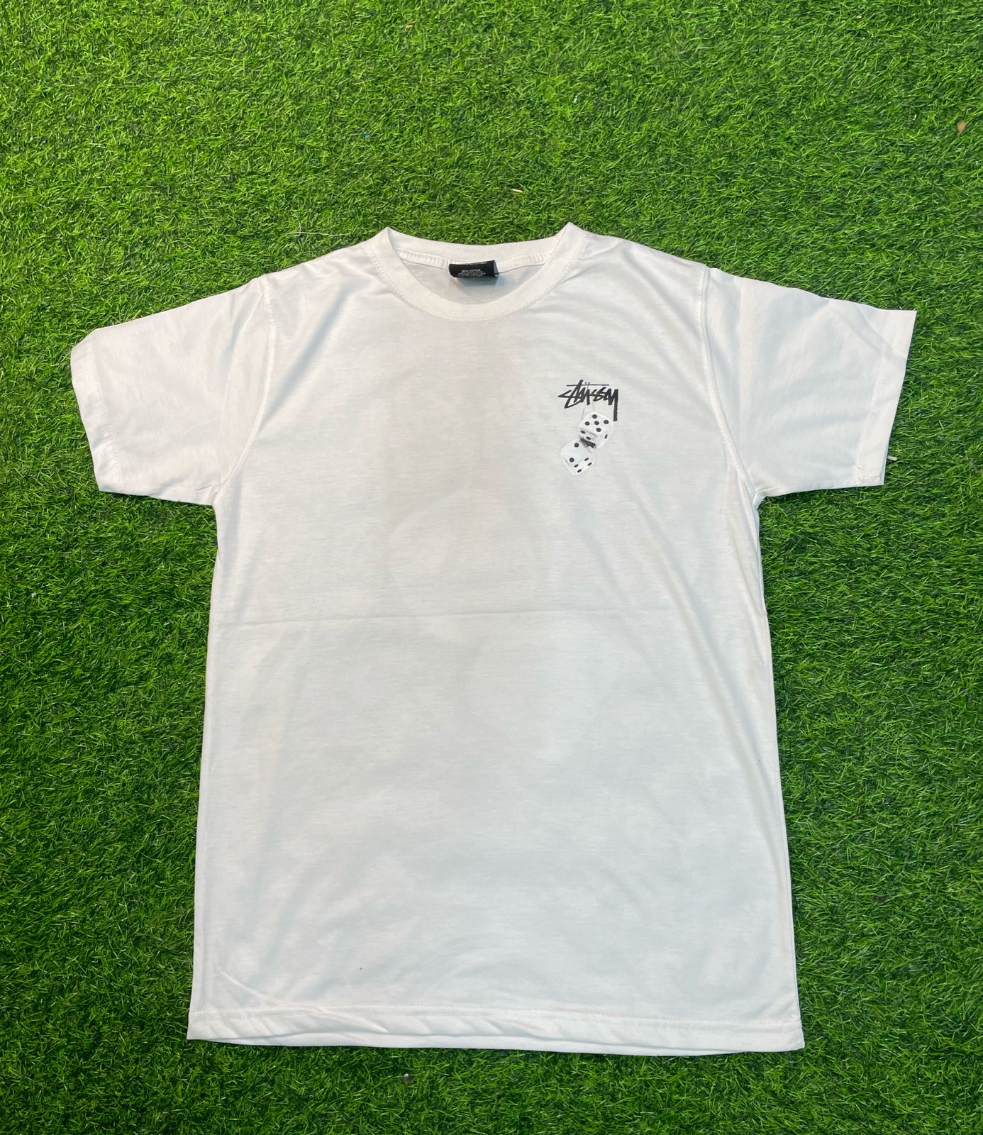 【Stussy】◆Fuzzy Dice T-Shirt White◆大人気・関税込◆ Stussy Fuzzy Dice Tee White – Hype Vault