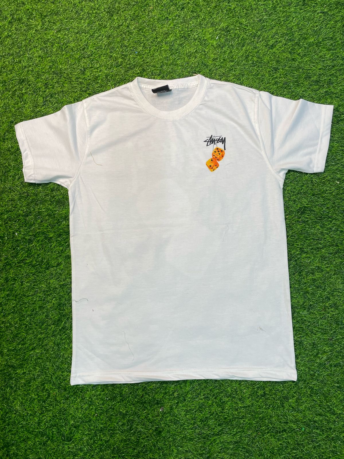 【STUSSY★】Fuzzy Dice T-Shirt White Unisex Buy Stussy Fuzzy Dice Tee 'White' - 1904765 WHIT | GOAT