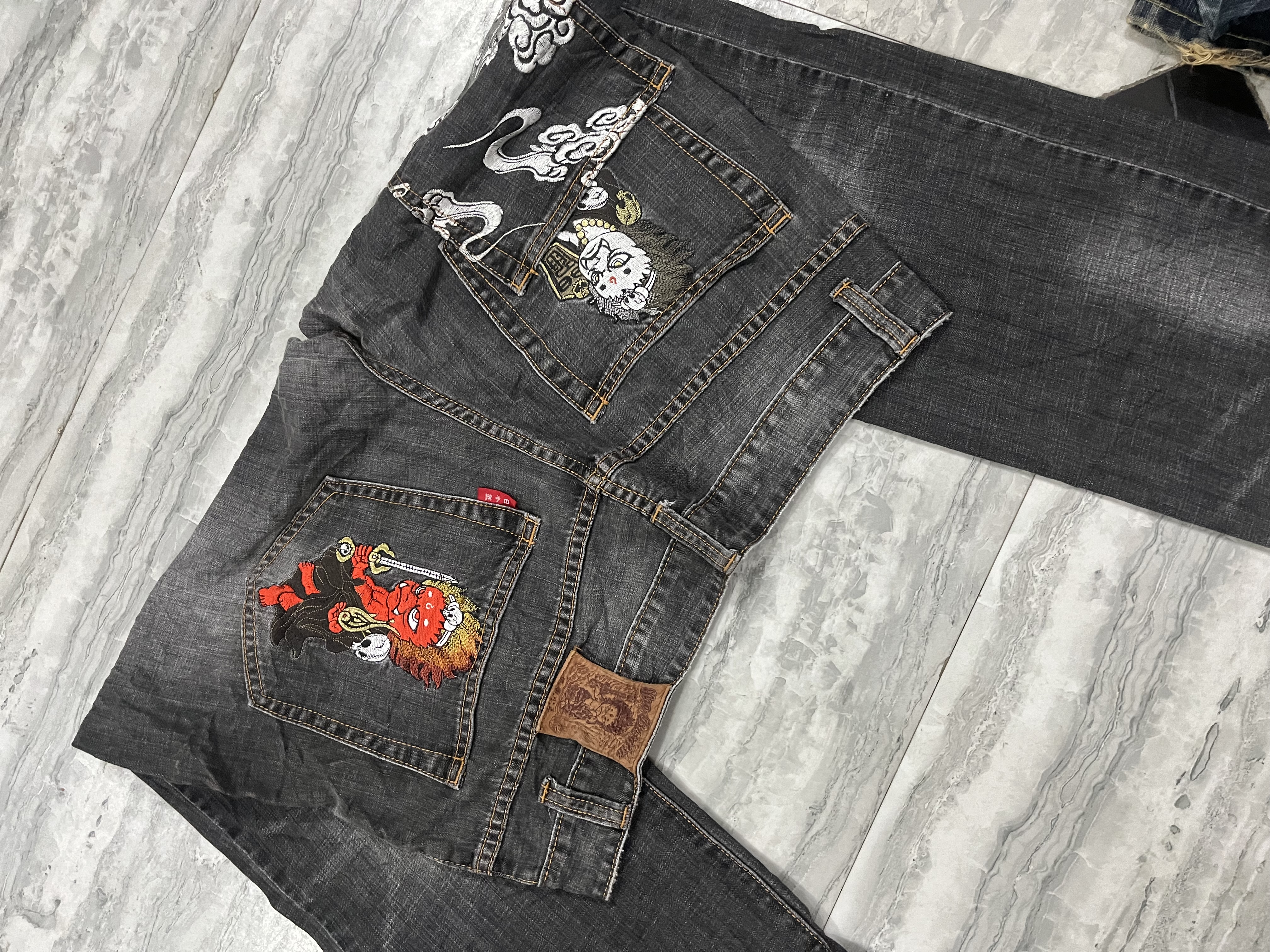 Benutzerdefinierte handverlesene japanische Jeans