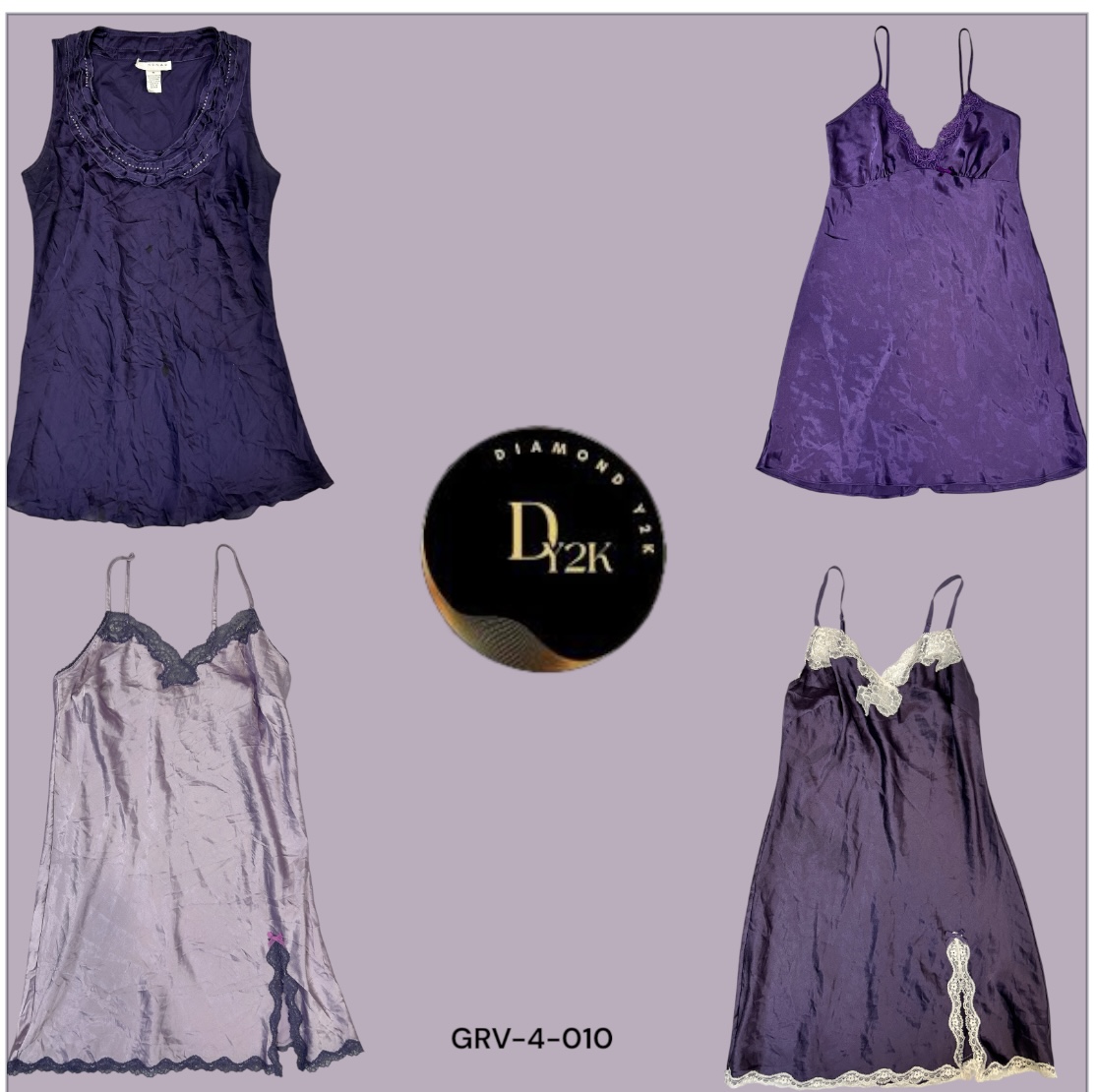 Y2K Lays Slip Dress – Vintage Glam with Contemporary Flair (GRV-4-010)