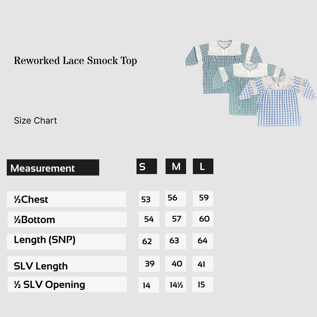 SS25 Reworked Lace Smock Top