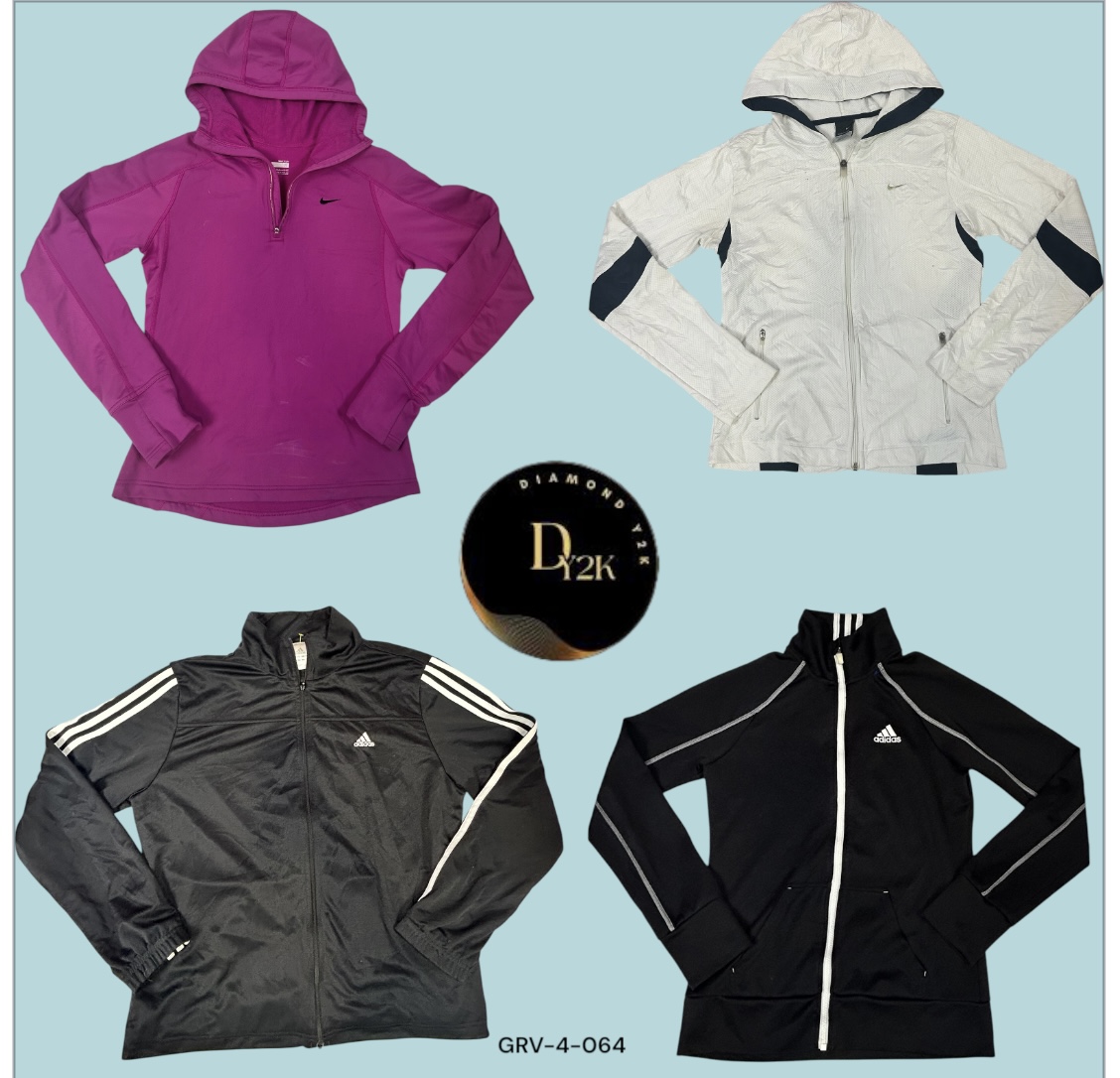 Vintage Y2K Adidas Hoodie & Lite Zipper – Zeitloser Street Style (GRV-4-064)