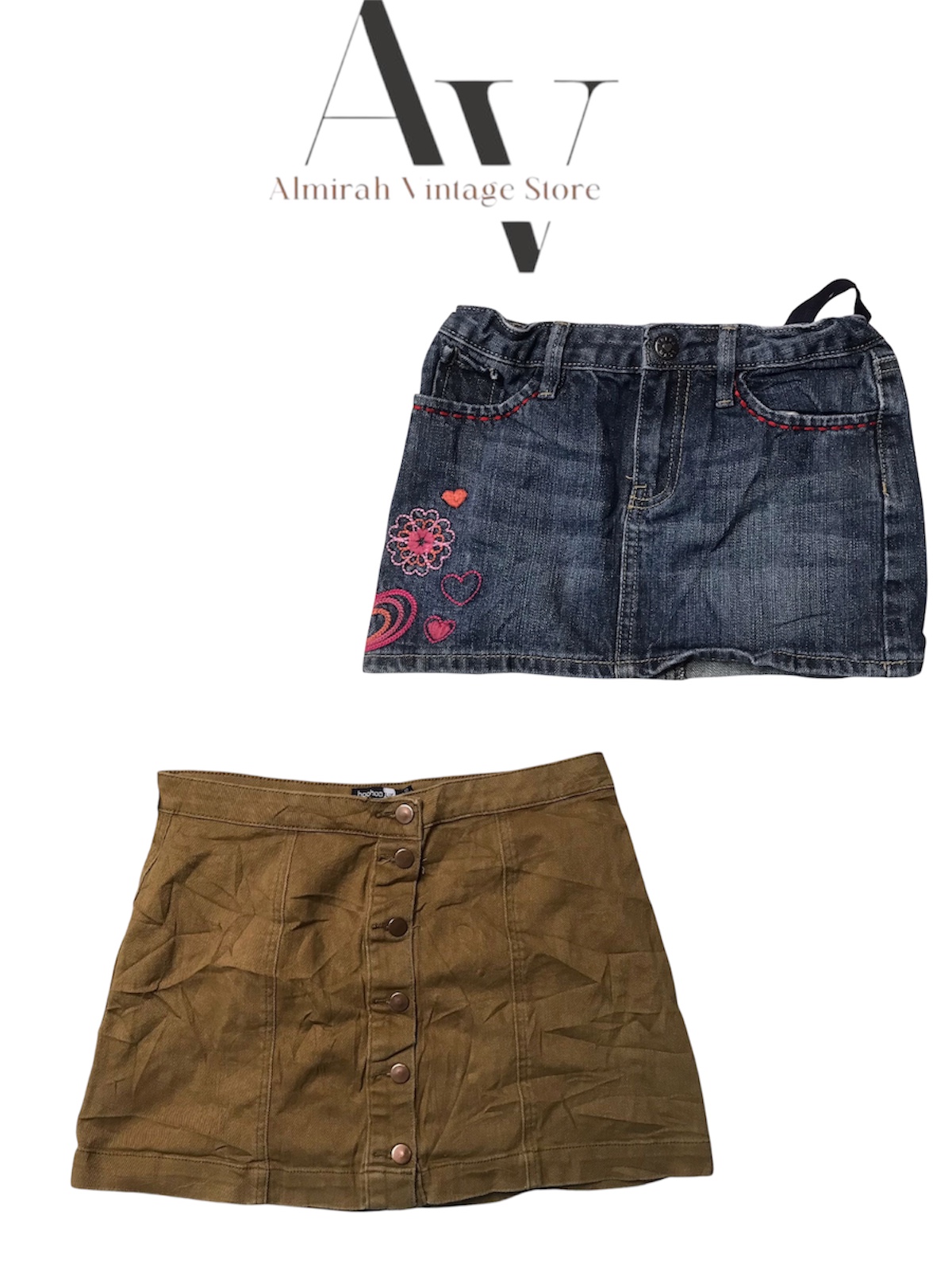 MINI UND MIDI DENIM-RÖCKE 40 Stück