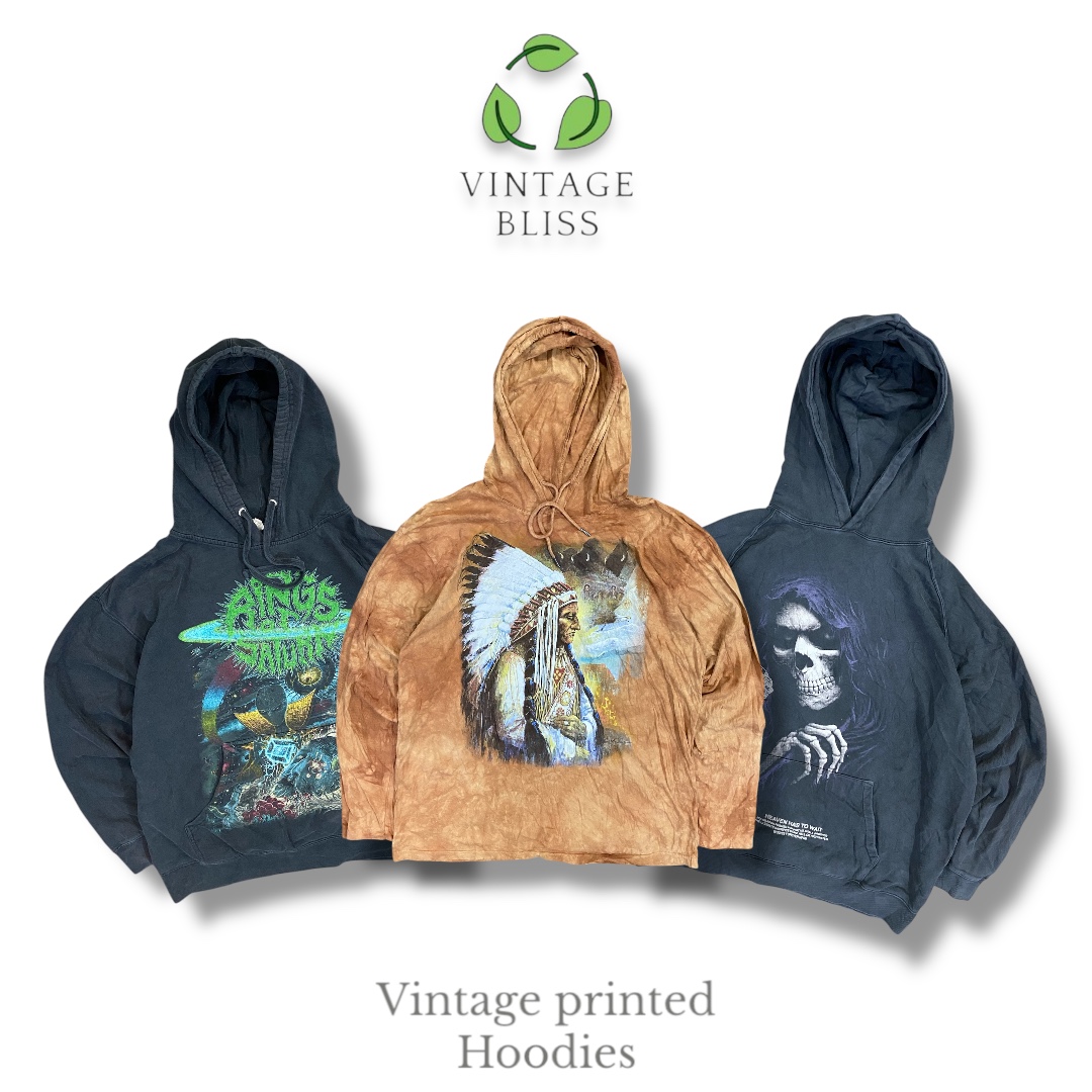 Vintage Printed Hoodies