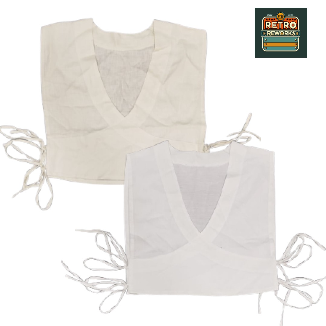 SS25 Hauts court avec nœud latéral recyclés