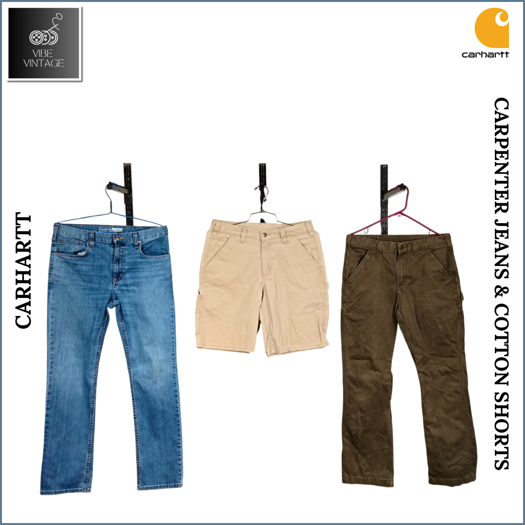 CARHARTT CARPENTER JEANS & COTTON SHORTS - 17 PCS
