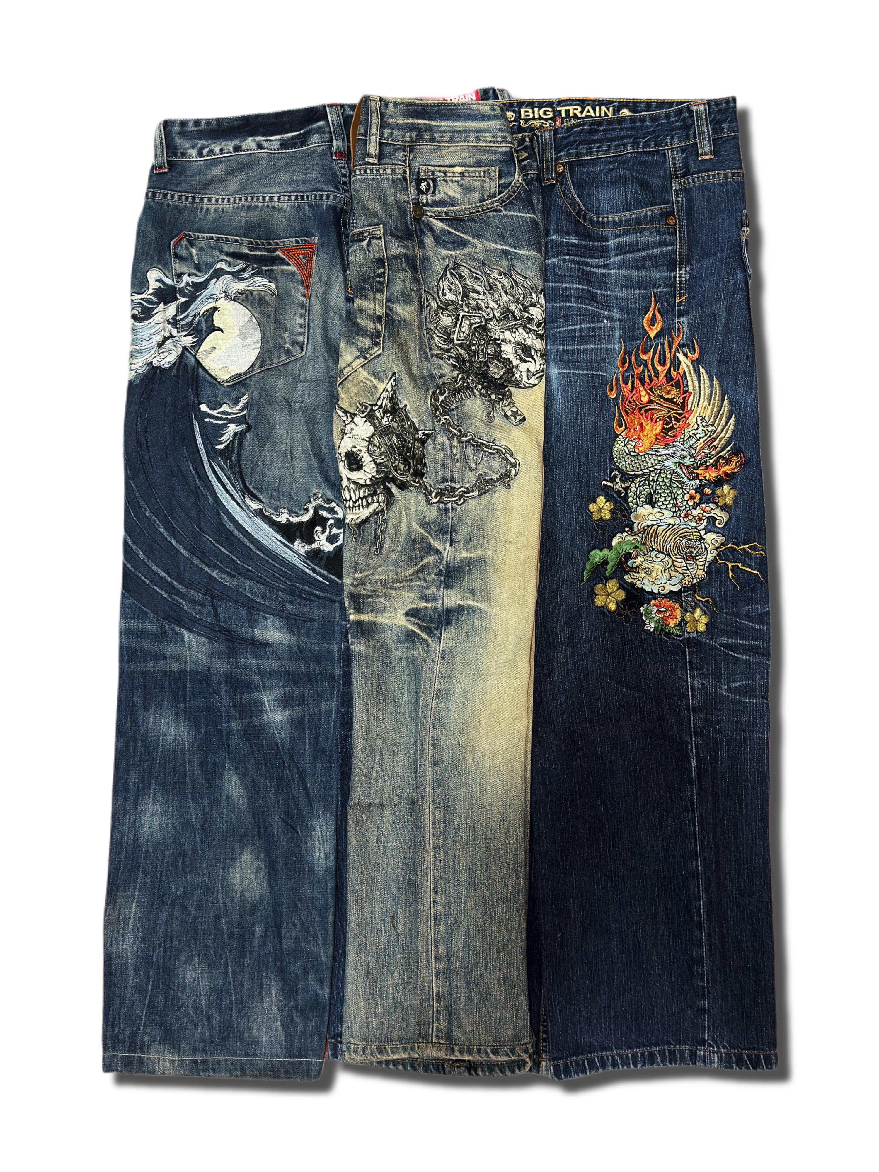 Japanese Embroidered Jeans (AS-2)