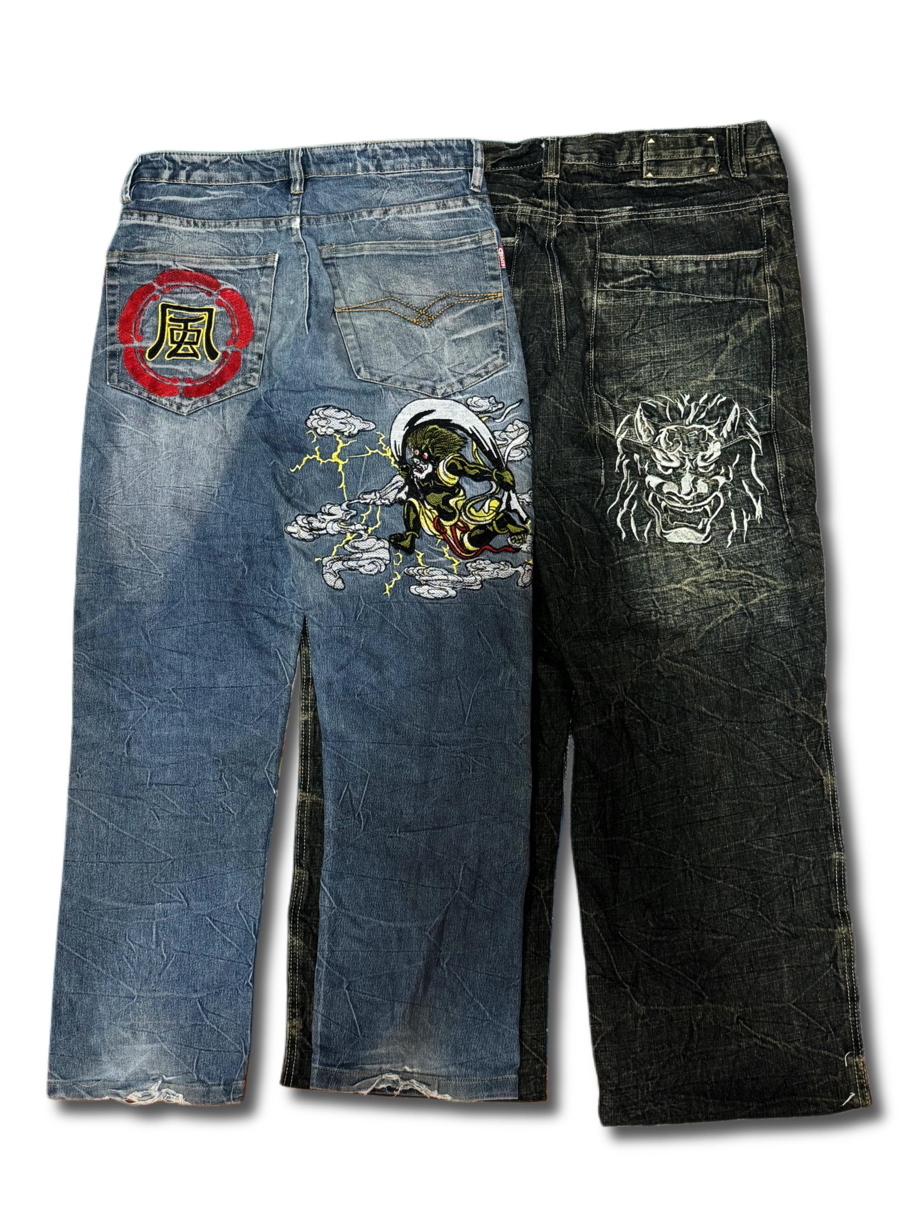 Japanese Embroidered Jeans (AS-2)
