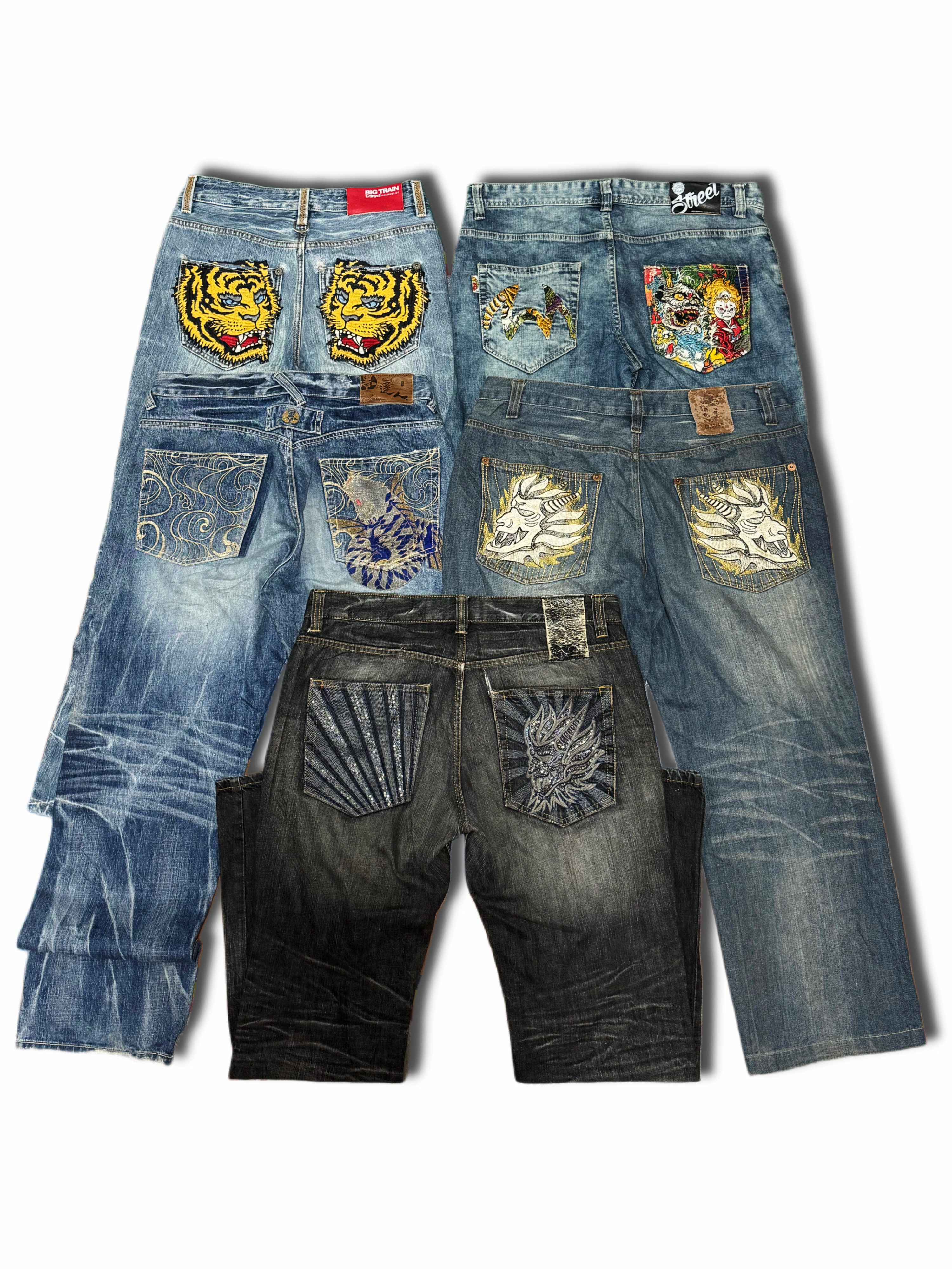 Japanese Embroidered Jeans (AS-1)