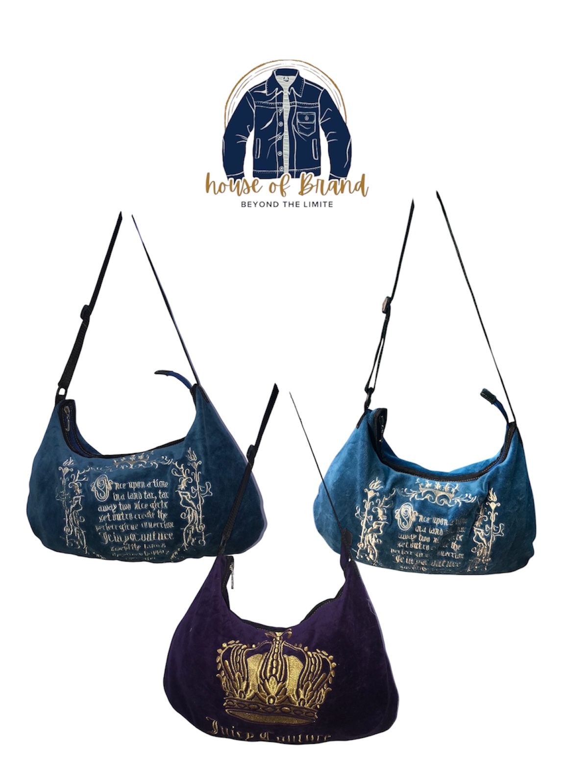 Upcycled Juicy Couture Y2K Taschen 10 Stück (Herge..