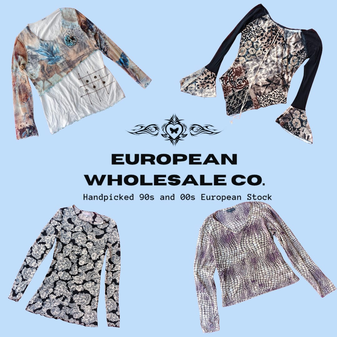 00s European Minimalist Mesh Tops Mix(EWC63)