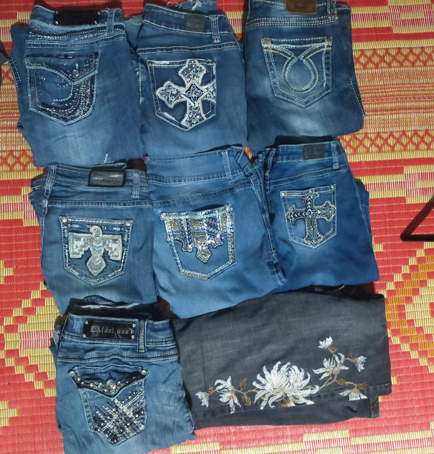 Y2K UNBRANDED  WOMEN WEAR  JEANS (11PCS) (MD 355)