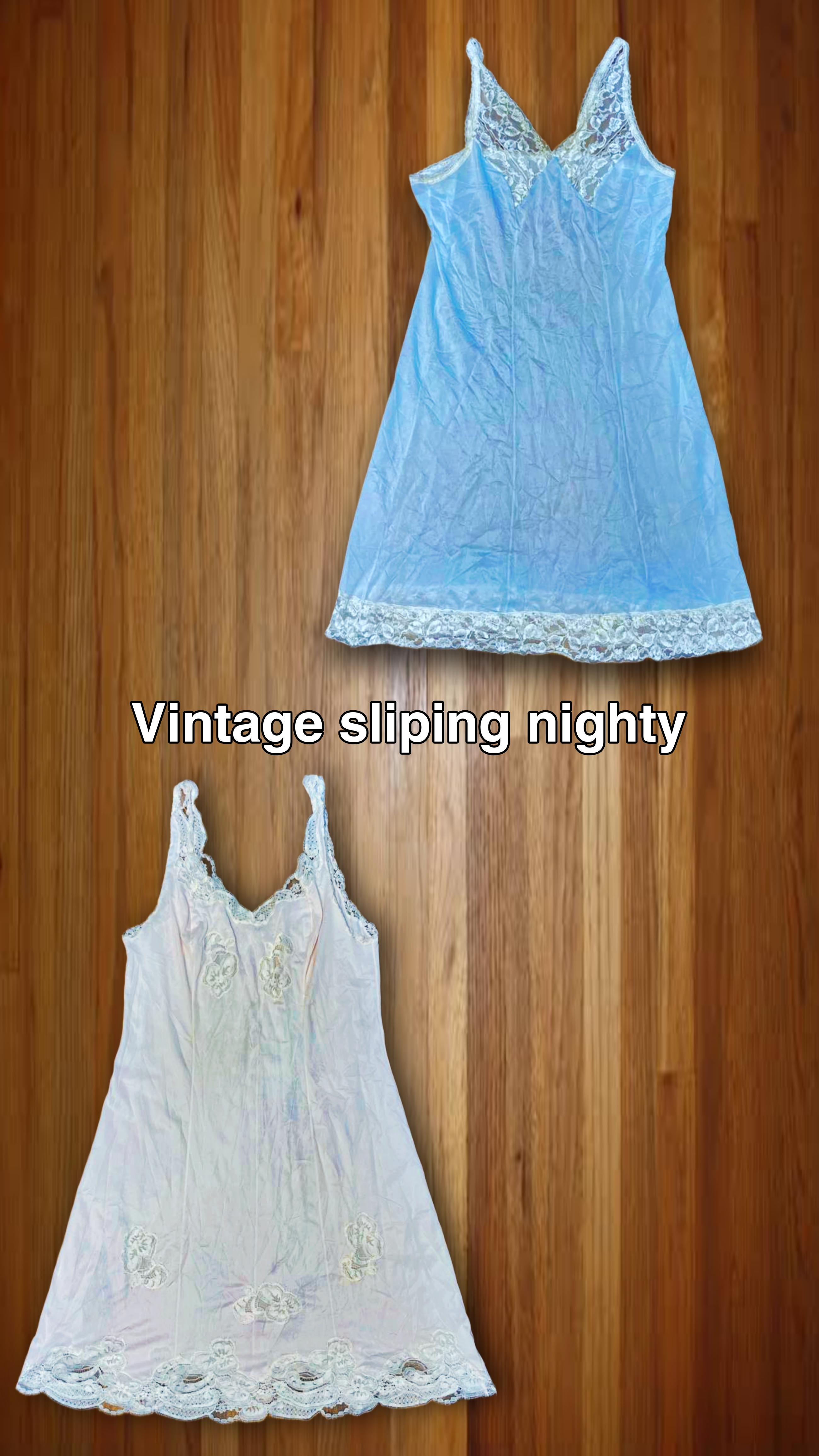 Vintage y2k Slip Nachthemd 10 Stück