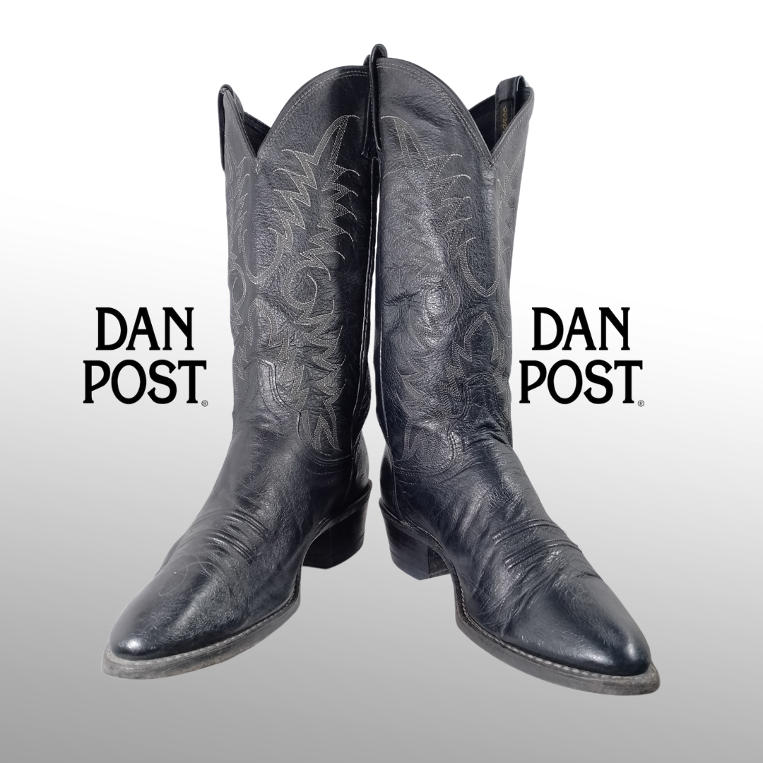 SA#144 Branded Cowboy Boots – Ariat, Justin, Corral Vintage, Dan Post & More (15 Pairs | Size 6–13)