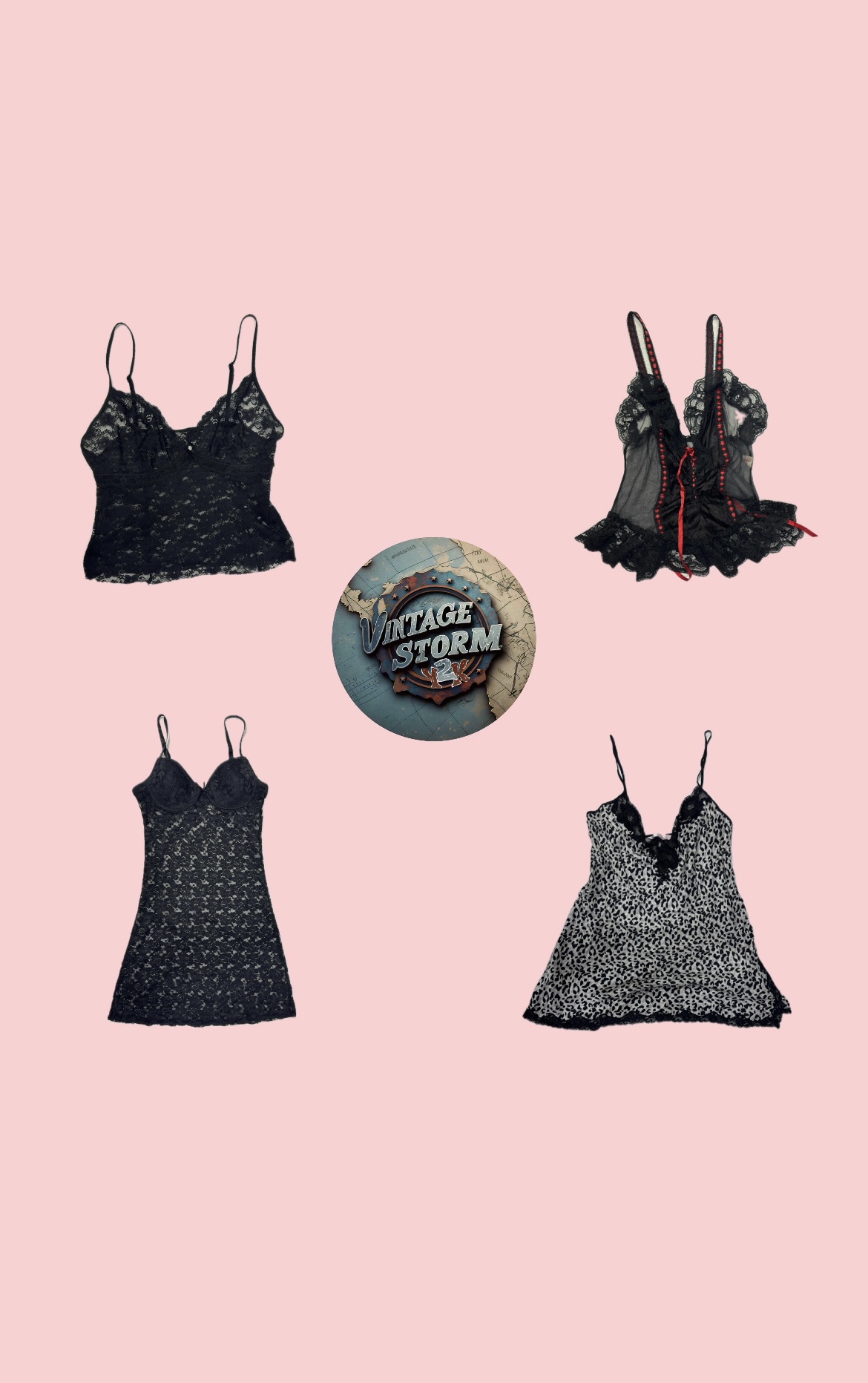 Y2K Romance Cami Tops - 14 Pcs