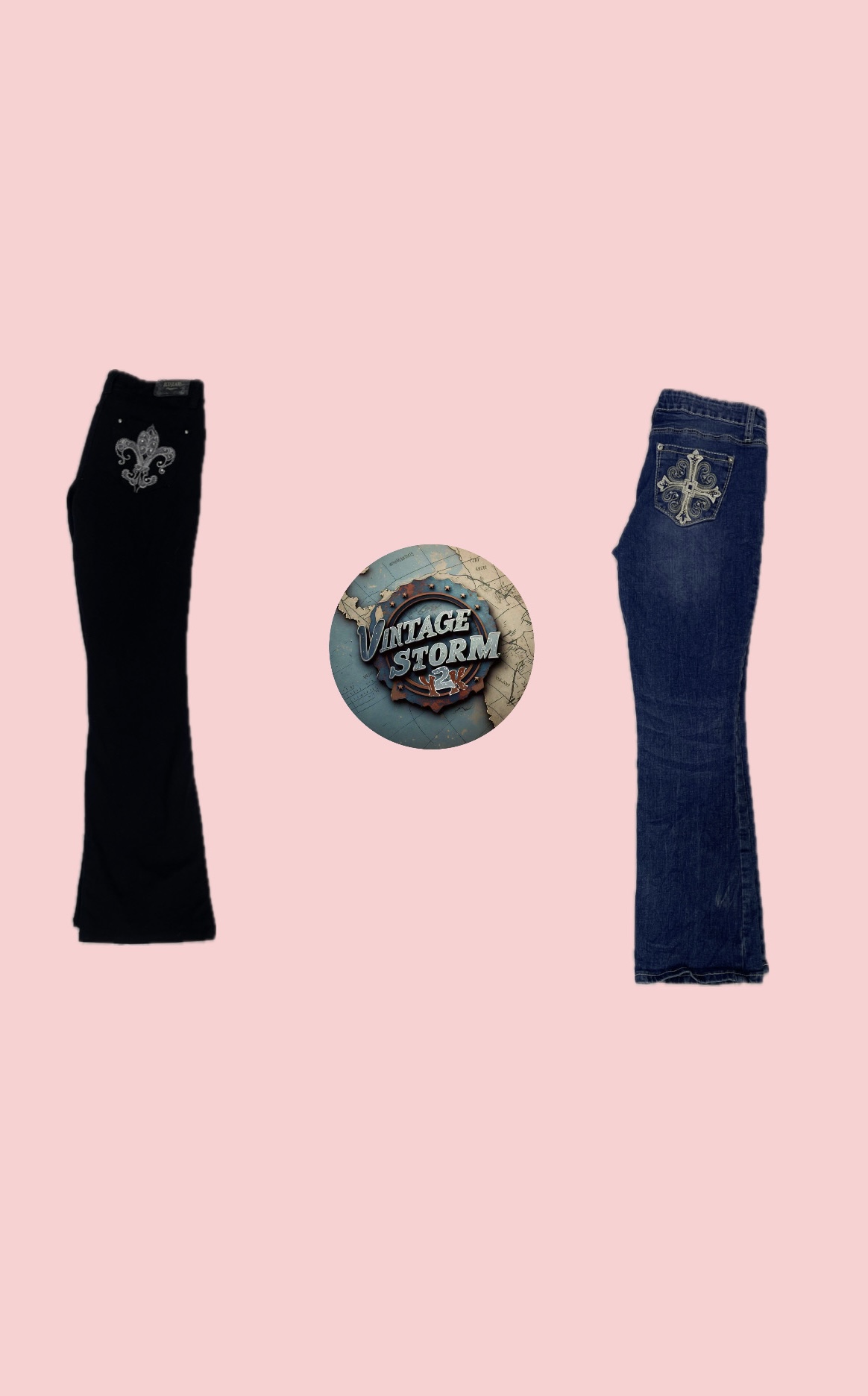 Y2K Denim Flared Jeans