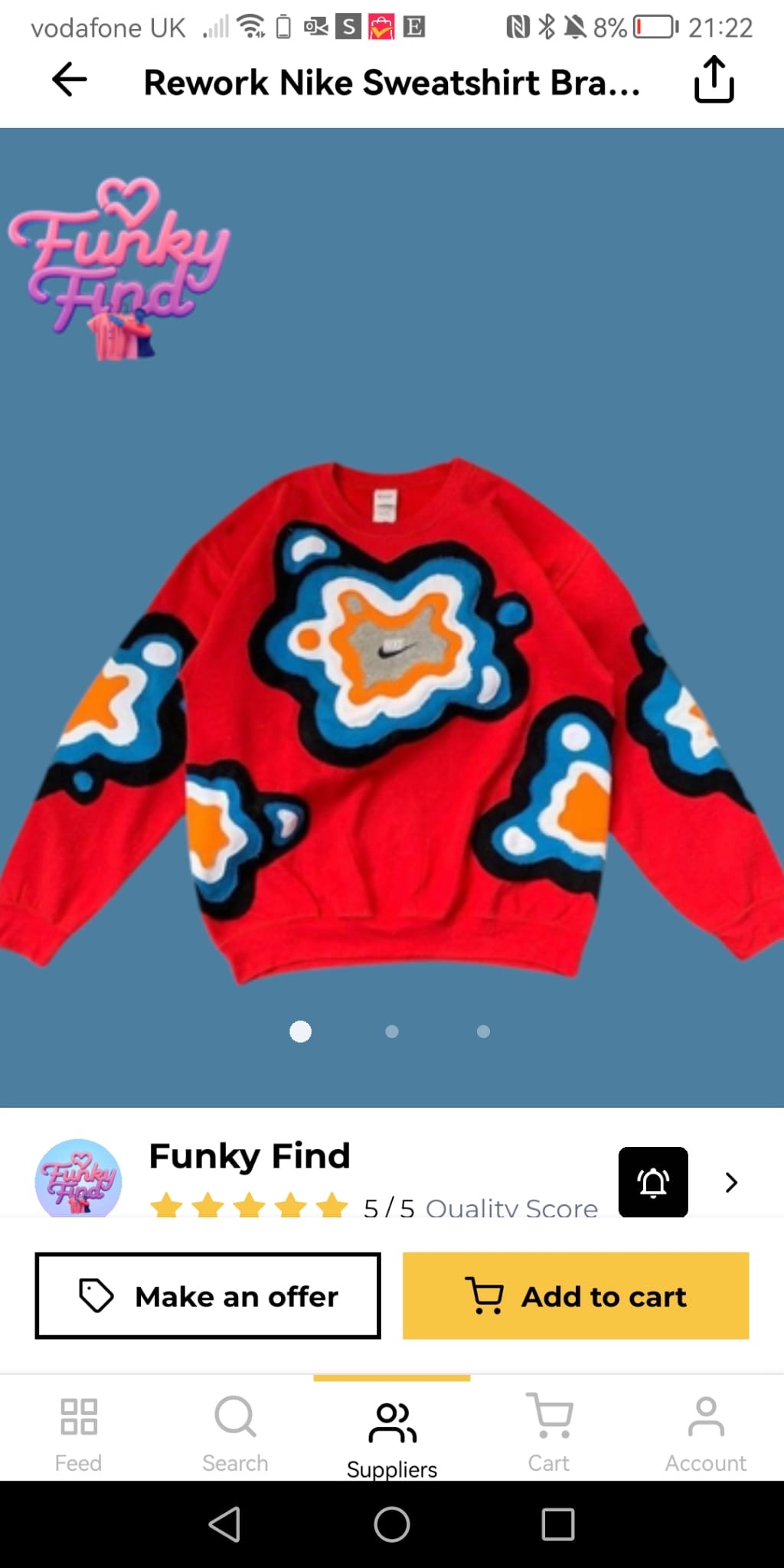 Custom handpick Rework style Nike Sweatshirt