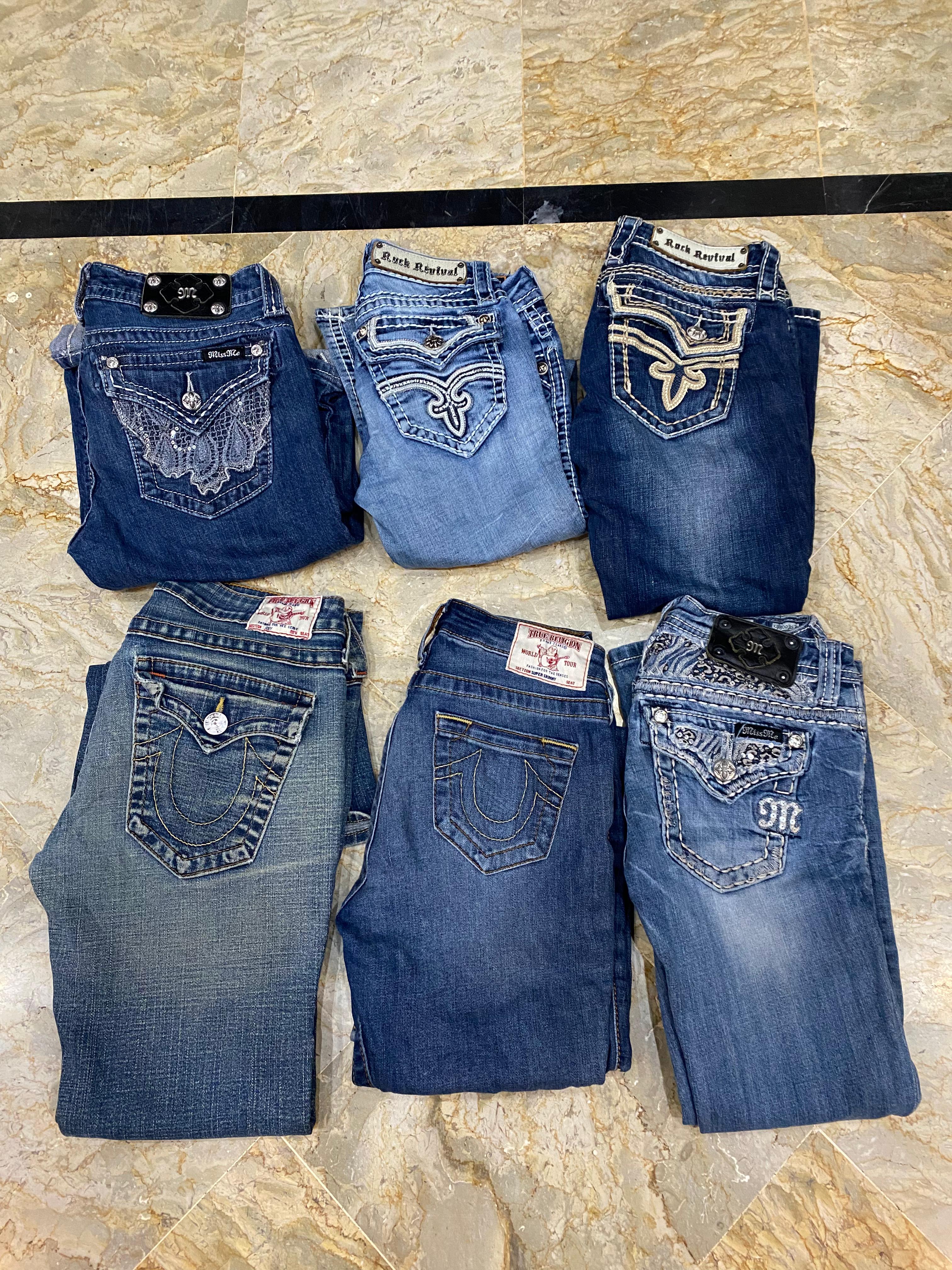 True Religion,Miss Me and Rock Revival Jeans