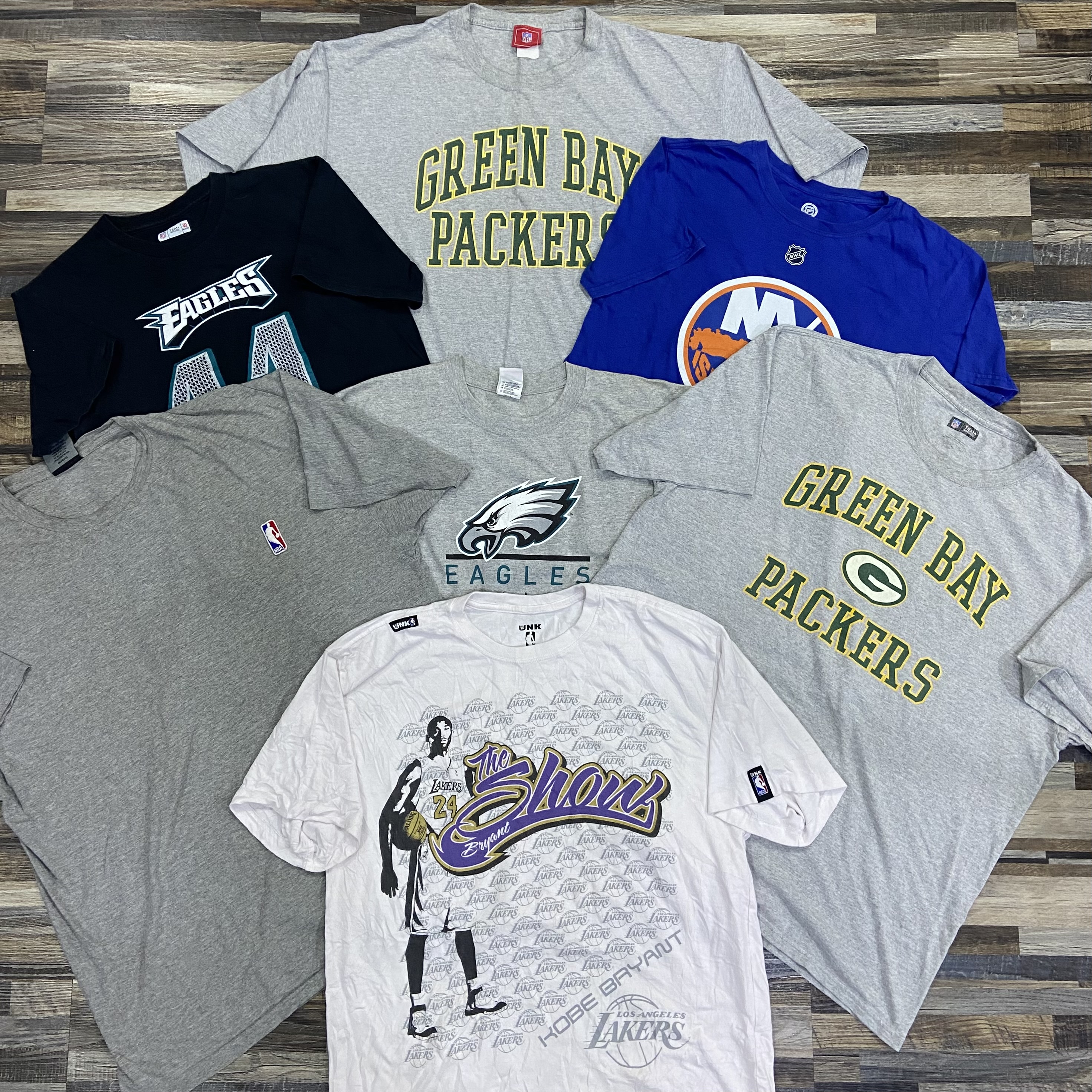 Camisetas NFL-NHL-NBA 10 peças