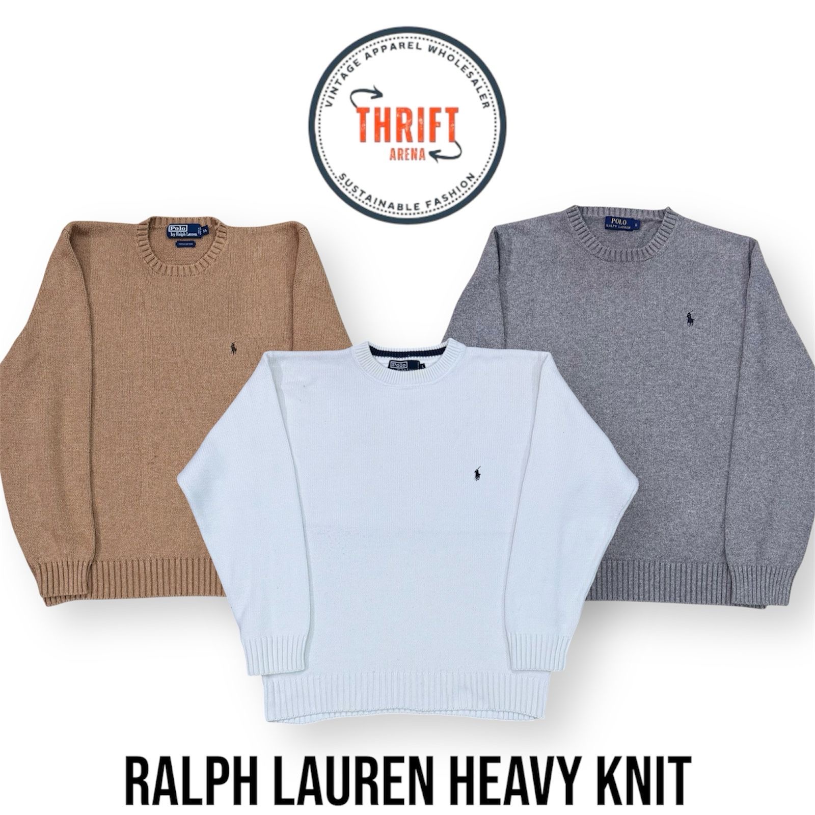 T909 Ralph Lauren Pulls en maille épaisse 50 pièces