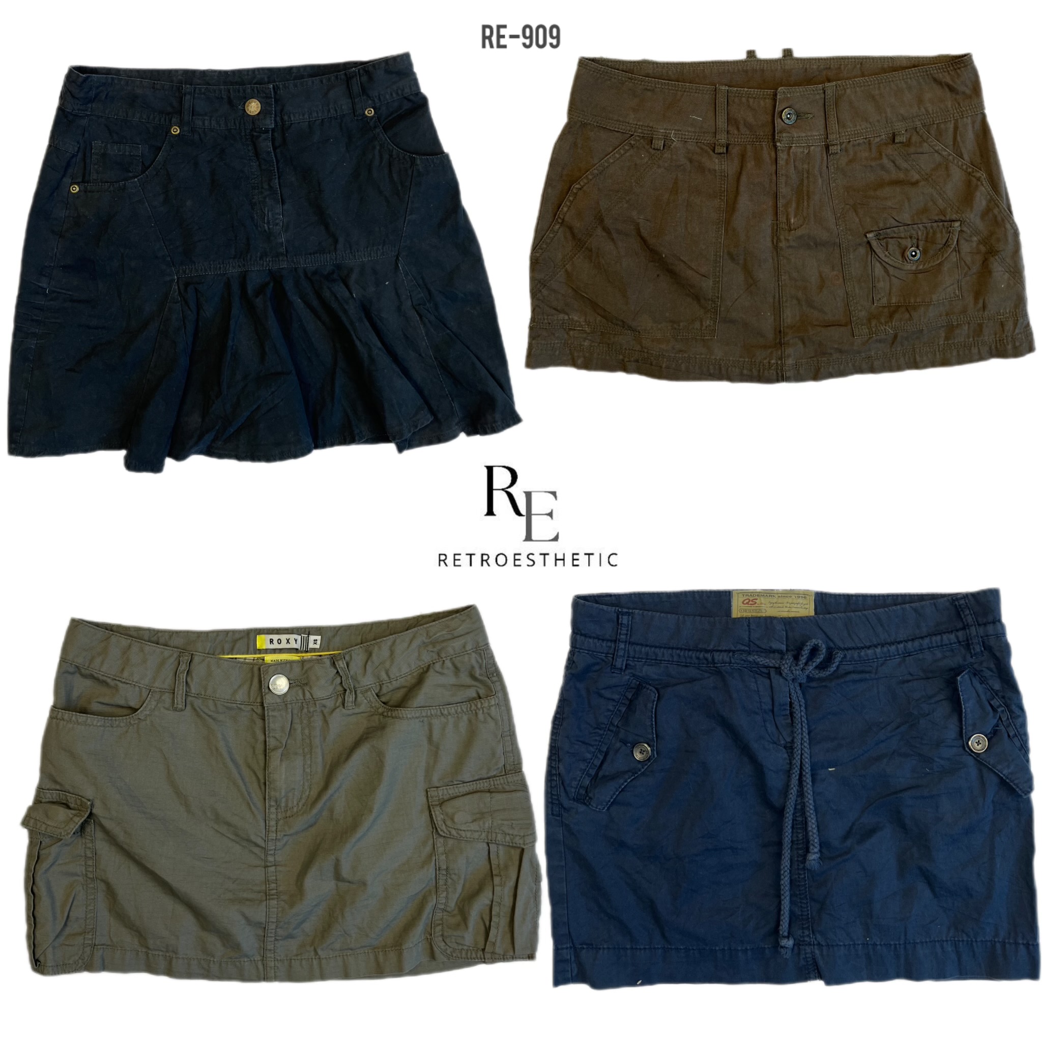 Y2K Unique Cotton Mini Skirts (RE-909)