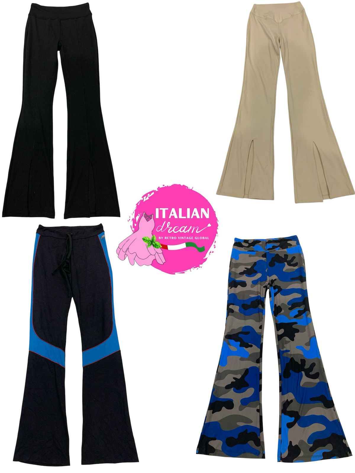 Vintage cool colors yoga pants