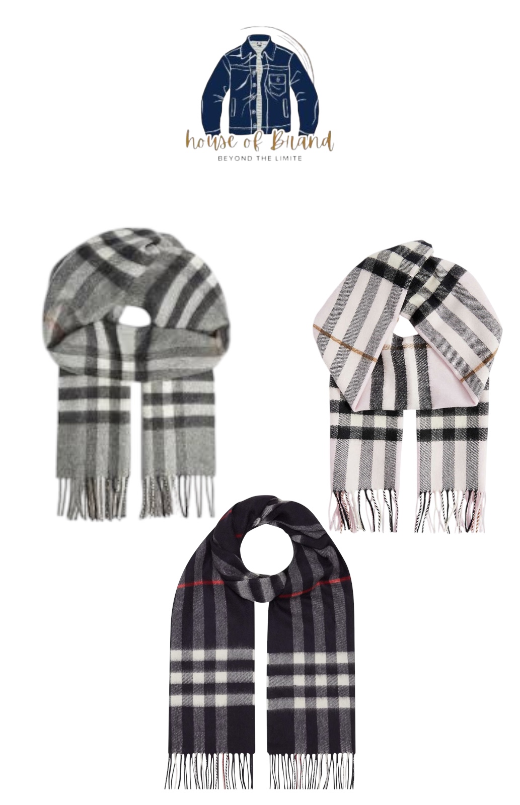 Y2k Burberry scarves 50 pieces