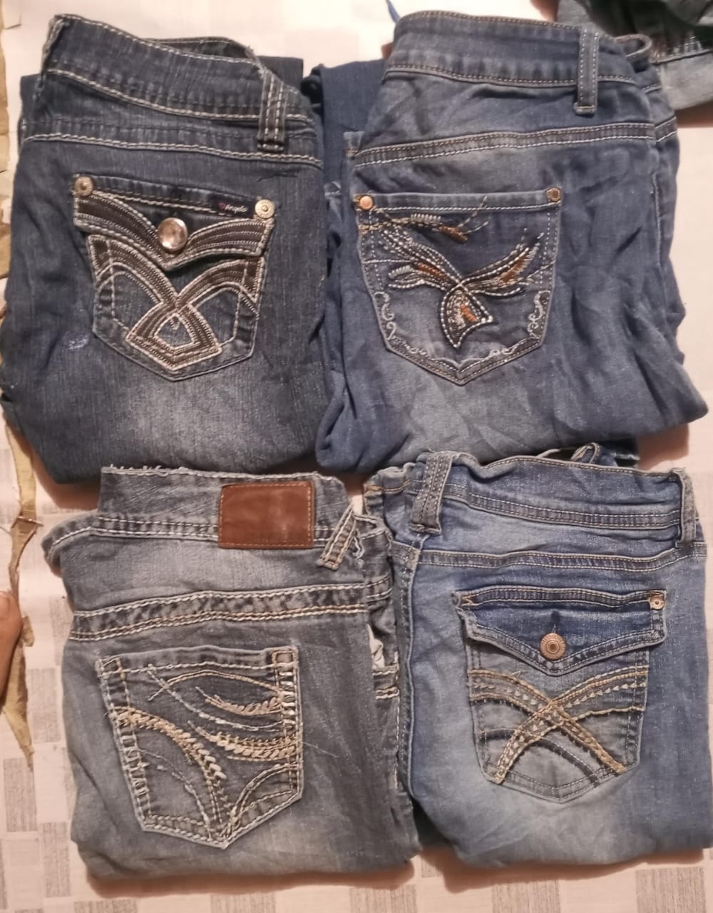 JEANS DONNA Y2K SILVER ANGLES E ALTRI BRAND MIX (ID 459)