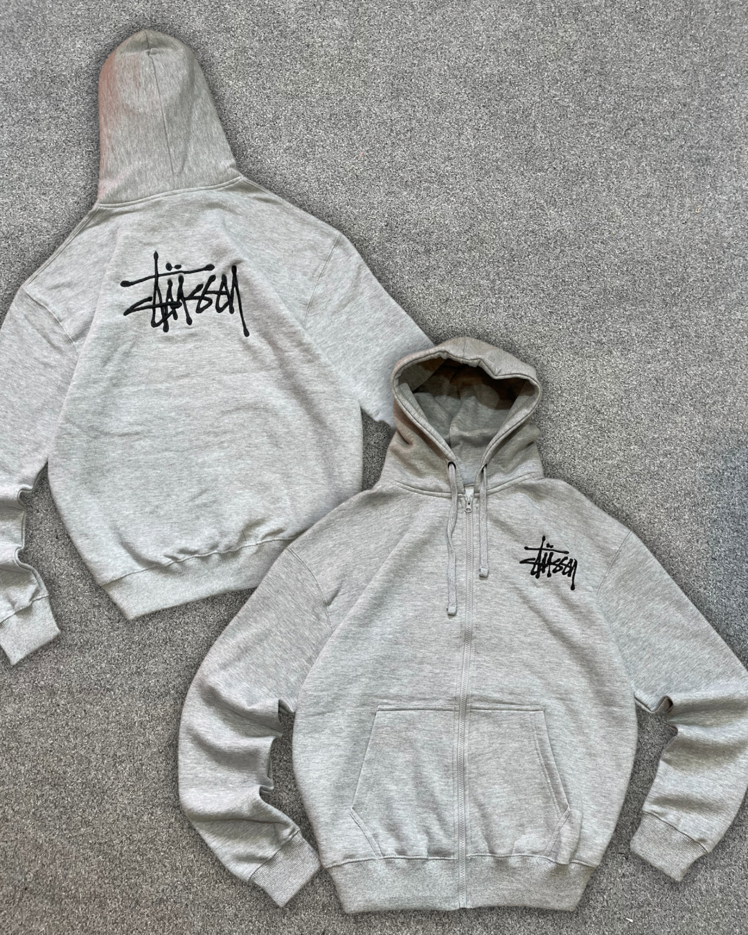 Stussy felpe con zip e cappuccio in stile rework MOQ 20pezzi #19425