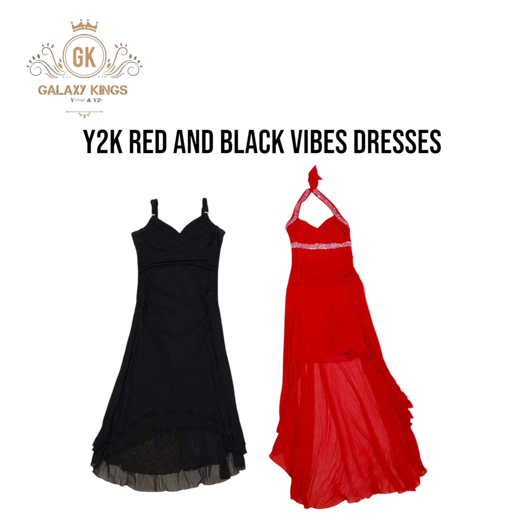 Y2k Red And Black Dresses