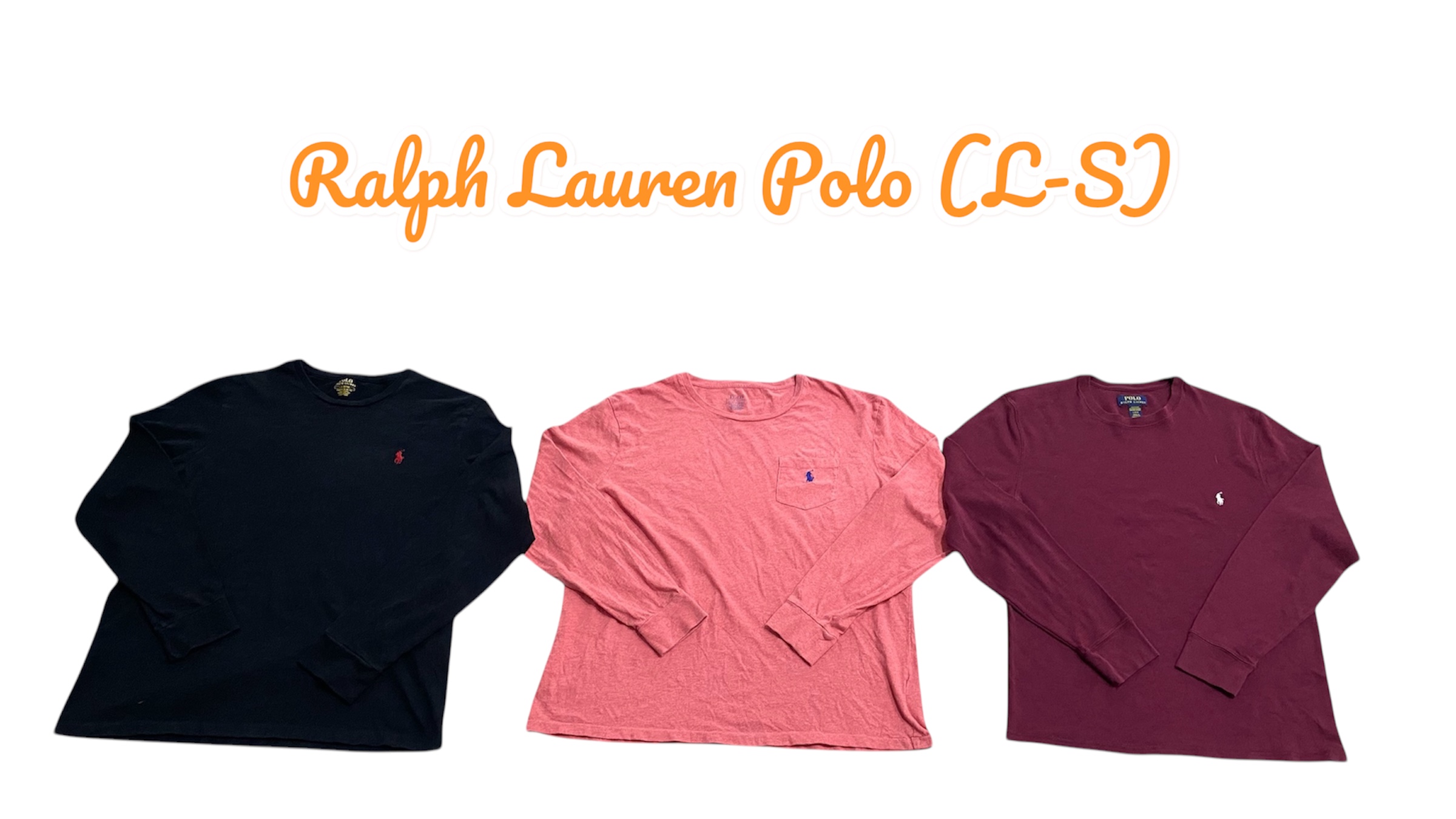 Ralph Lauren Polo T-Shirts (LS) - 12 Stück