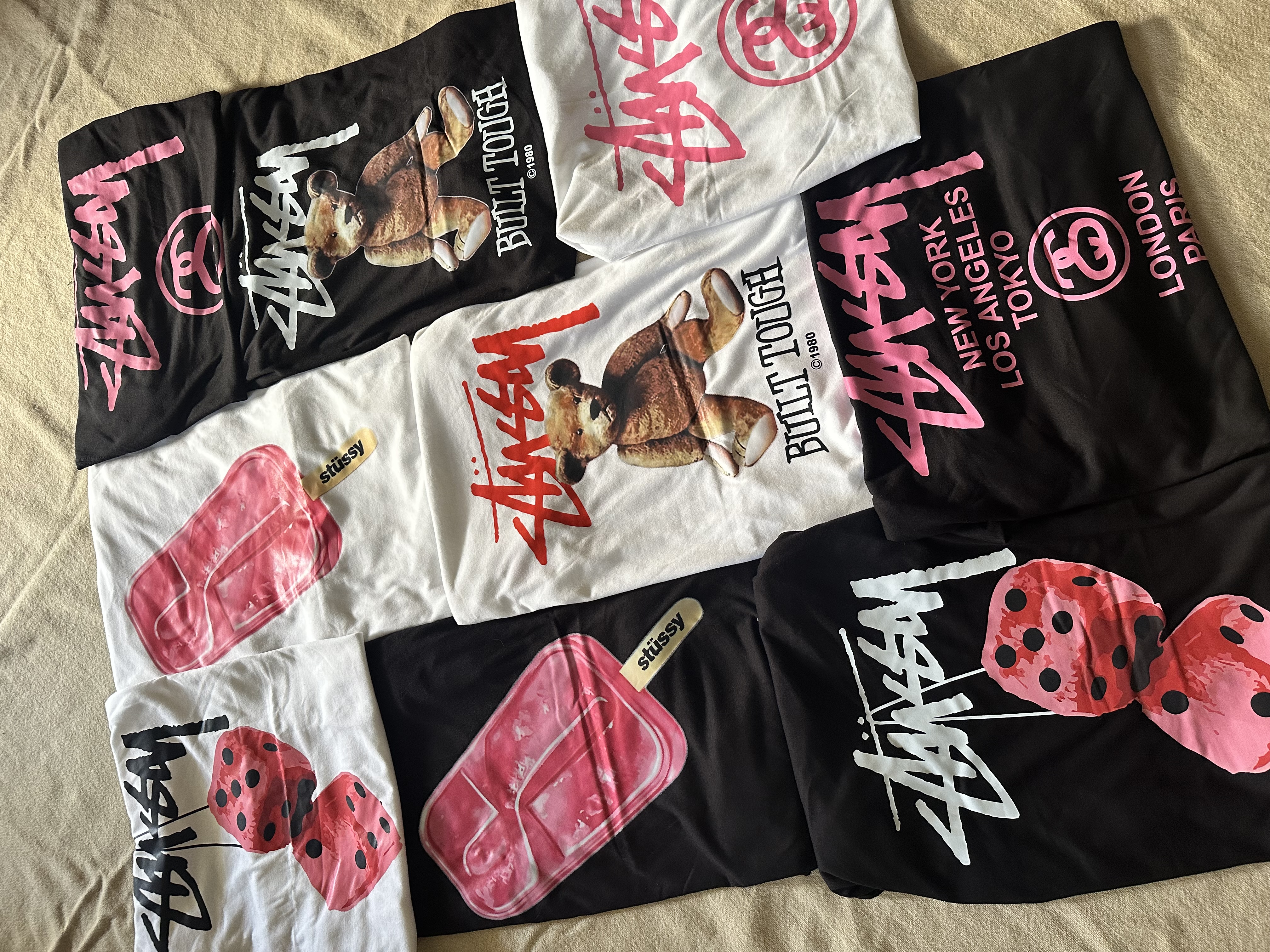 Stussy rework style Mix Design Tees 20 pcs