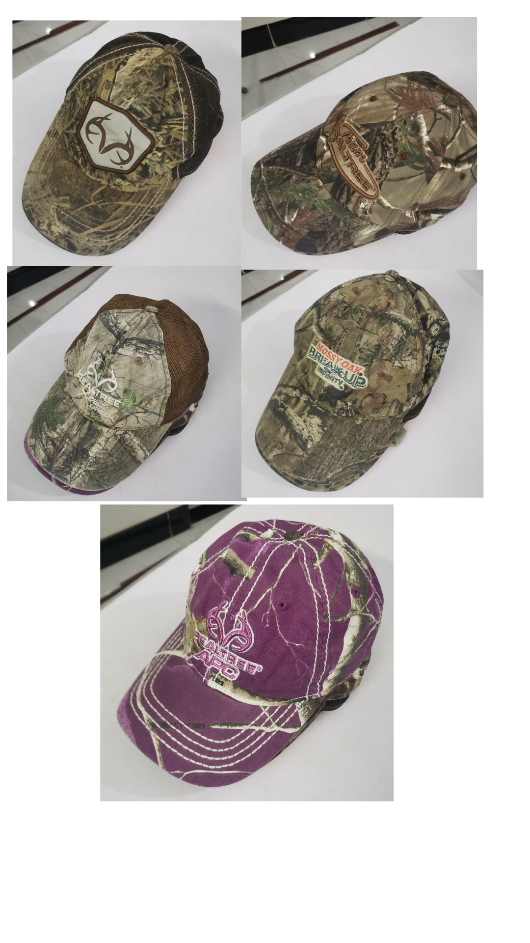 Y2K RealTree Vintage Camo Hunting Hats/ Caps , 164..